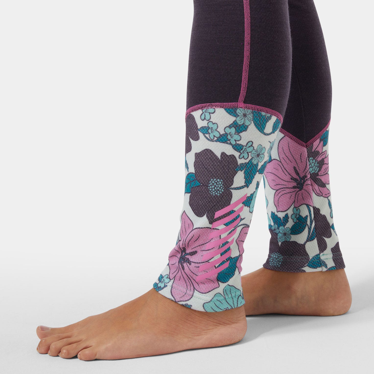 Women’s Lifa Merino Midweight Graphic Base Layer Pants - 660 BLACK GRAPE