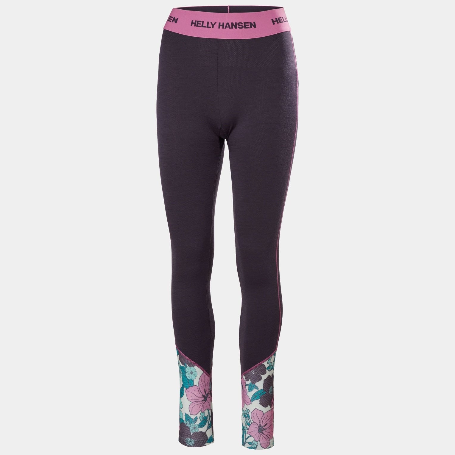 Women’s Lifa Merino Midweight Graphic Base Layer Pants - 660 BLACK GRAPE