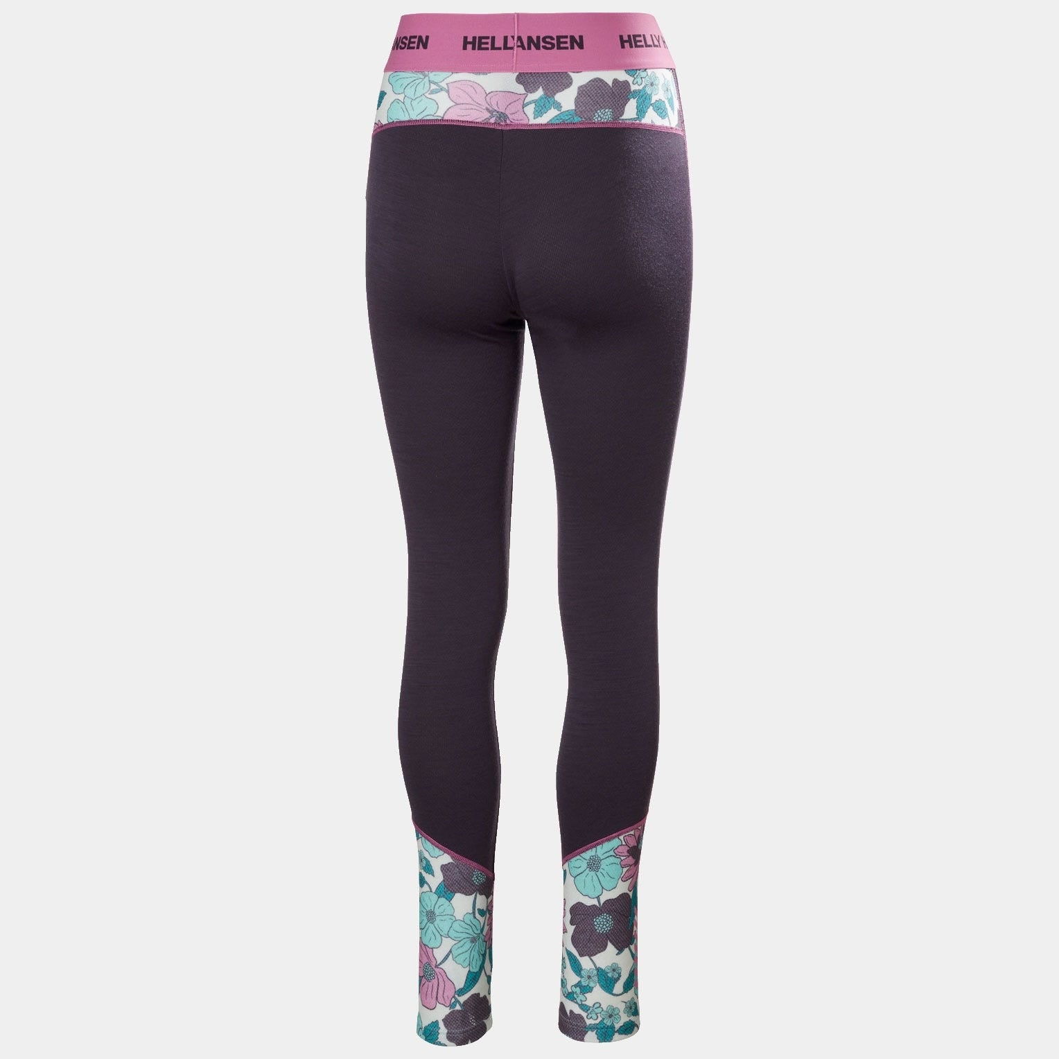 Women’s Lifa Merino Midweight Graphic Base Layer Pants - 660 BLACK GRAPE