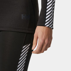 Women's LIFA® ACTIVE Stripe Crew Base Layer - 990 BLACK