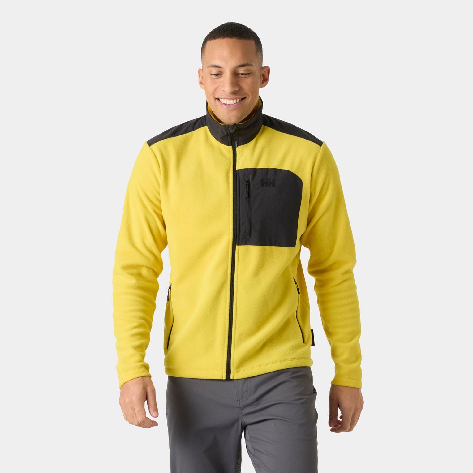 Men's Daybreaker Block Microfleece Jacket - 348 GOLD RUSH