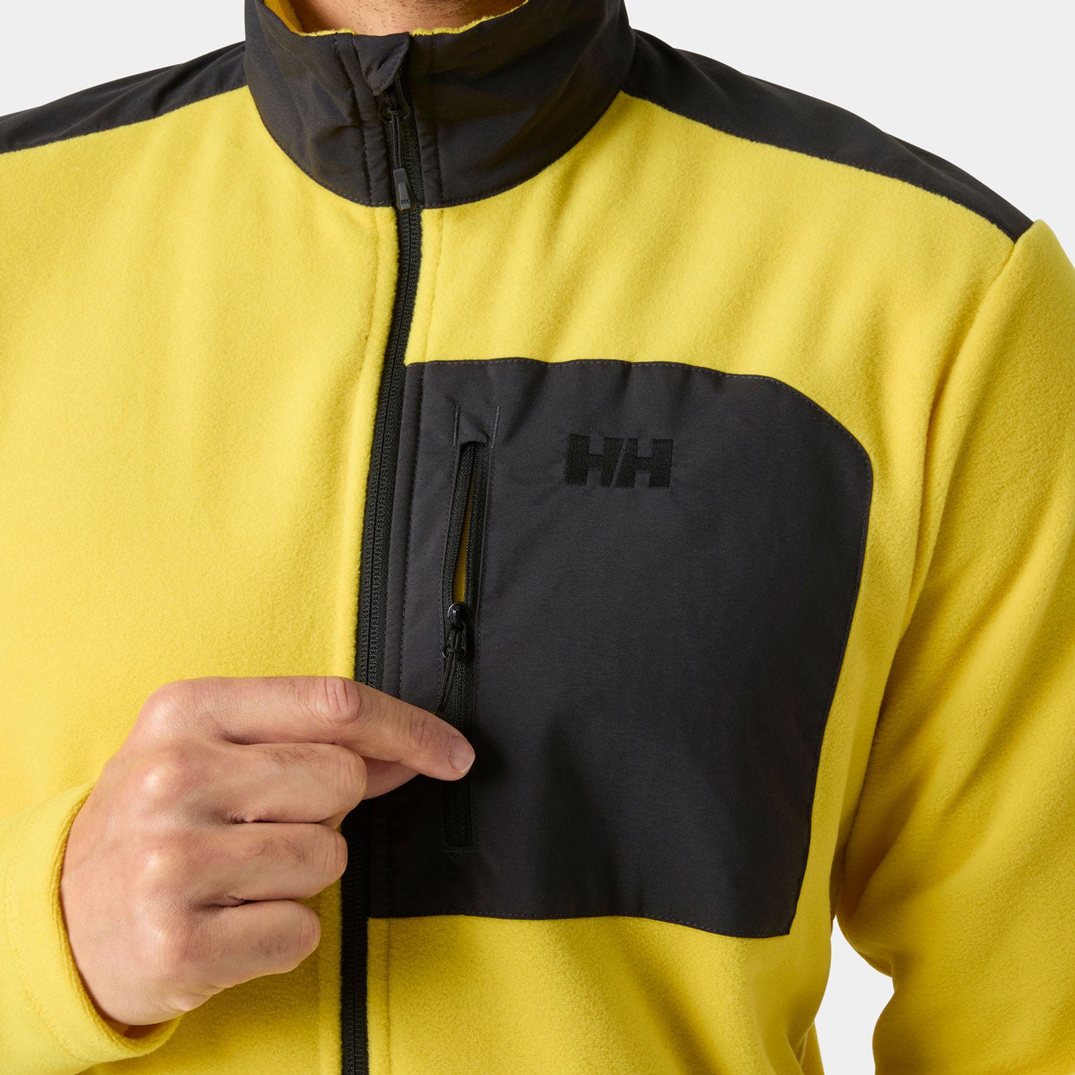 Men's Daybreaker Block Microfleece Jacket - 348 GOLD RUSH