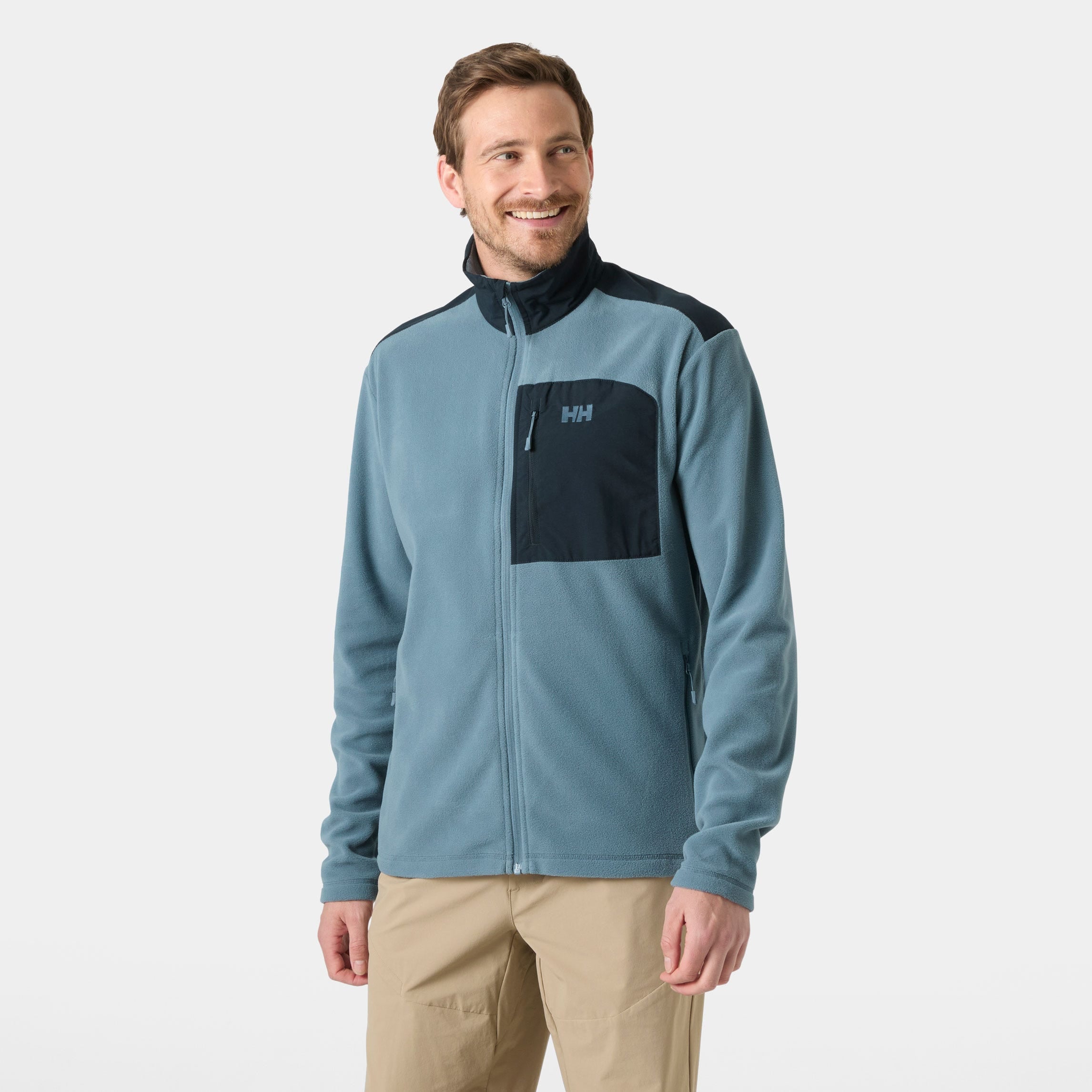Men's Daybreaker Block Microfleece Jacket - 601 WASHED NAVY