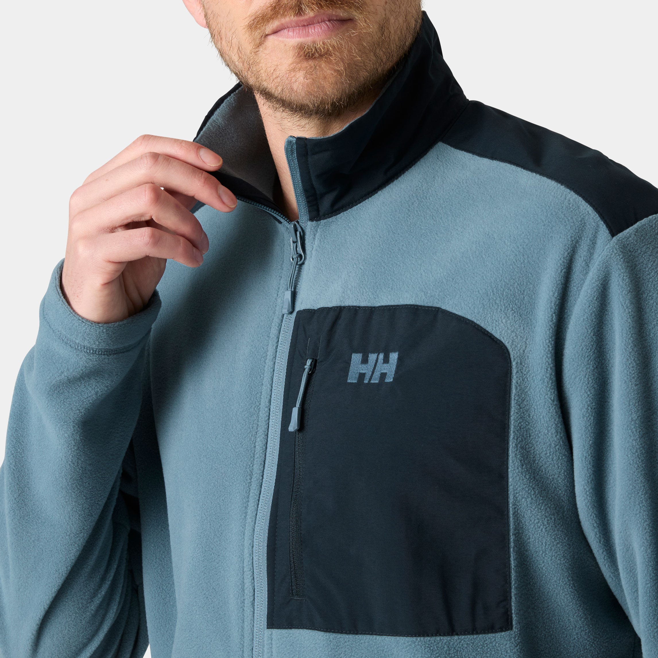 Men's Daybreaker Block Microfleece Jacket - 601 WASHED NAVY
