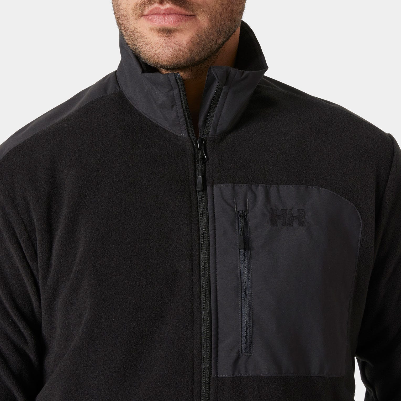 Men's Daybreaker Block Microfleece Jacket - 990 BLACK