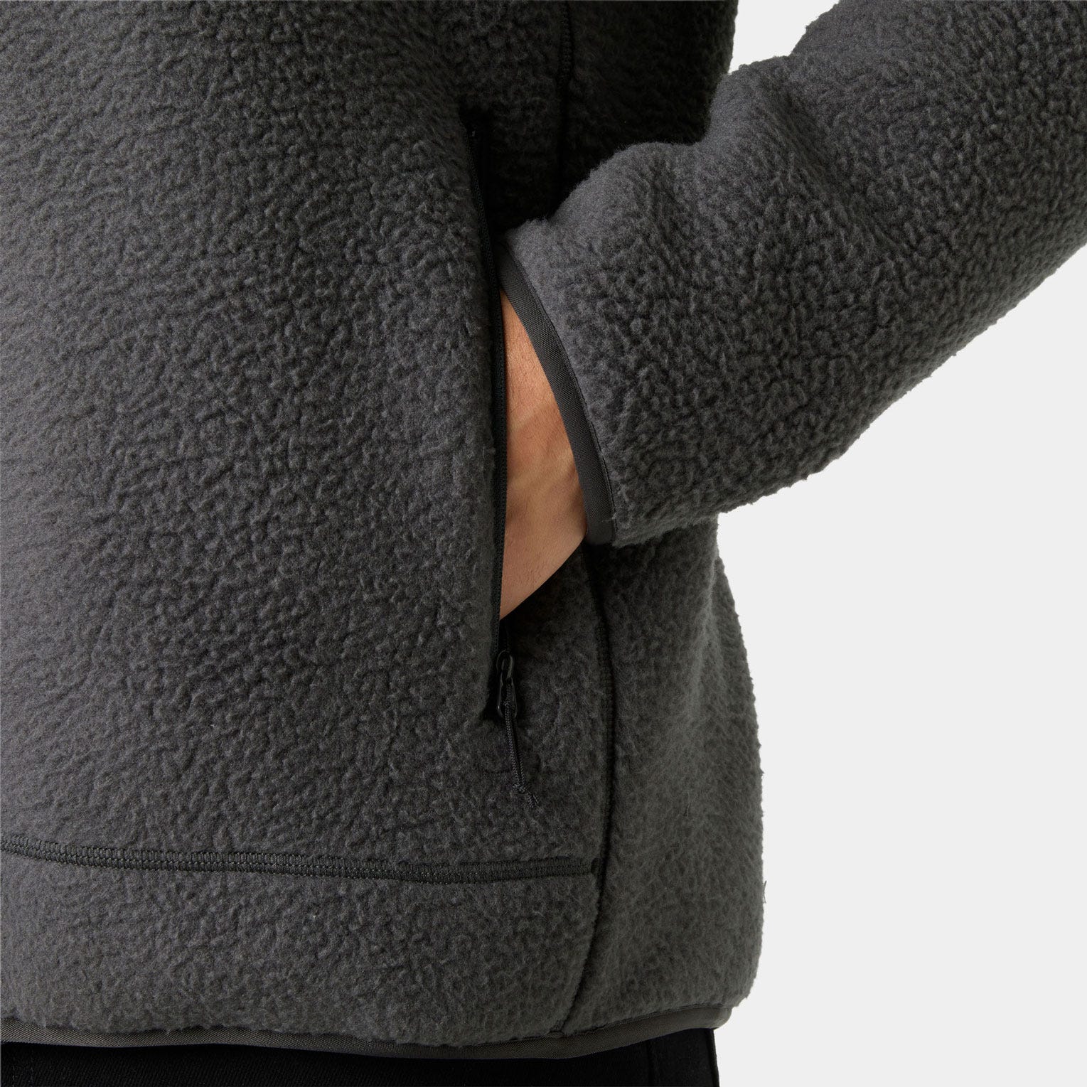 Men's Panorama Pile Fleece Block Jacket - 831 THUNDER GRE