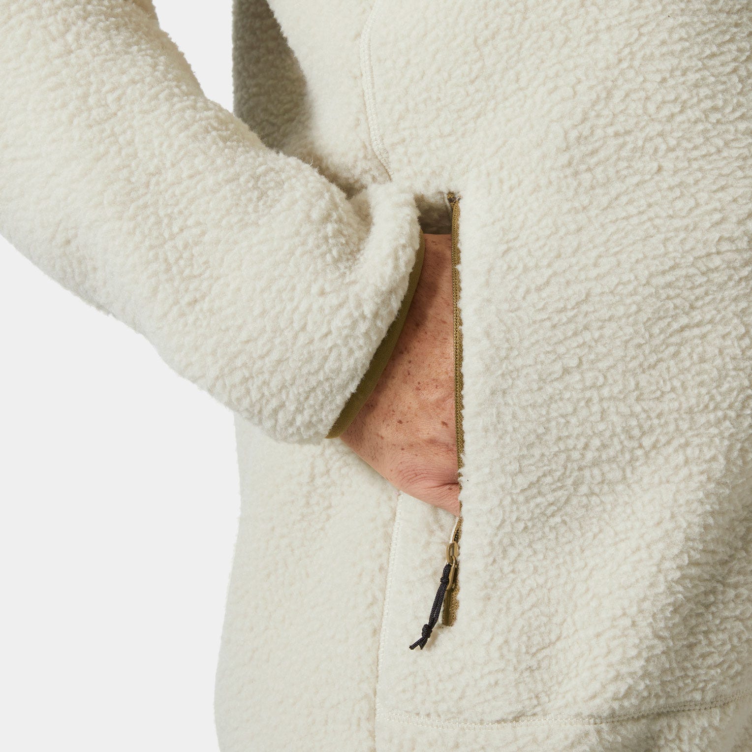 Men's Panorama Pile Fleece Block Jacket - 857 PELICAN