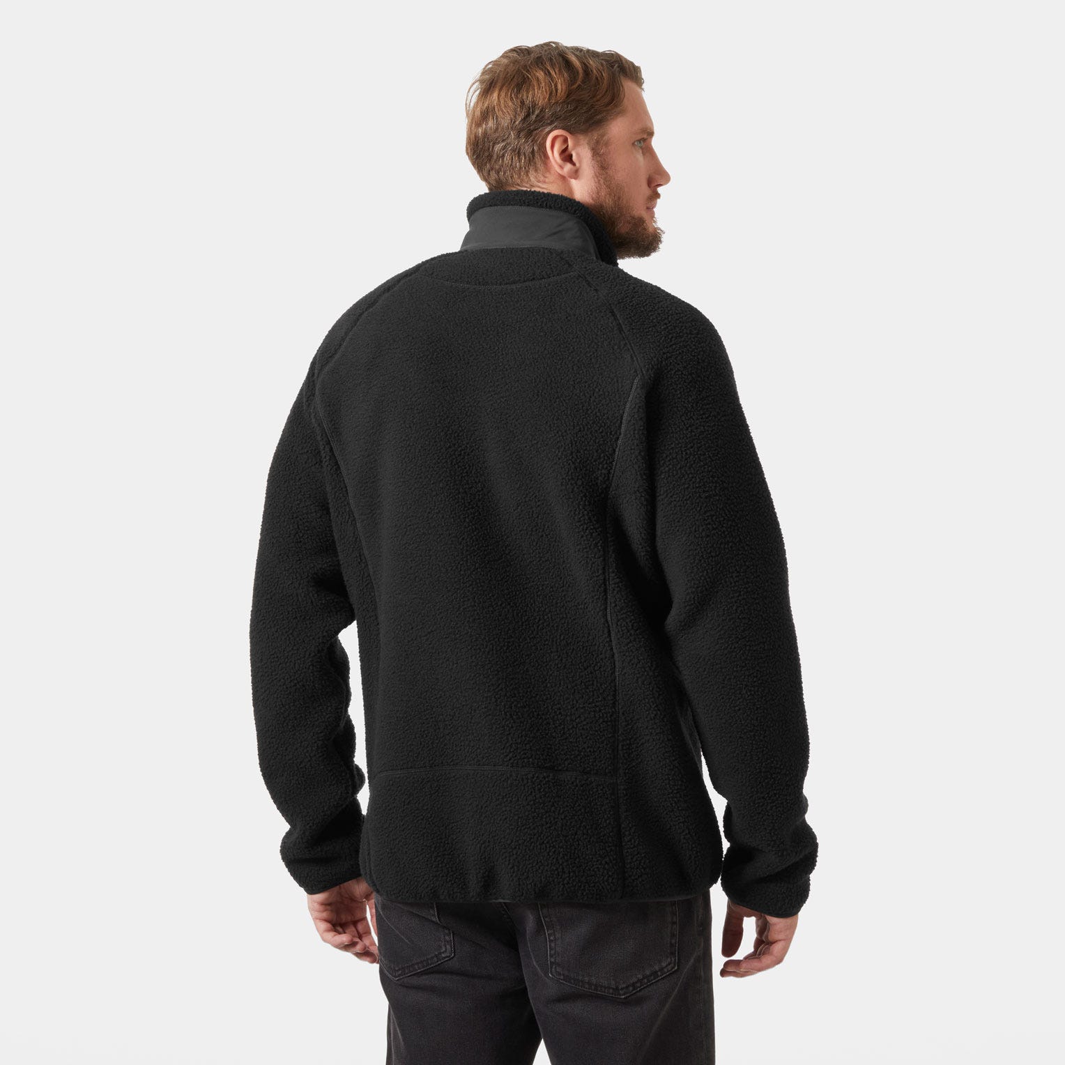 Men's Panorama Pile Fleece Block Jacket - 991 BLACK