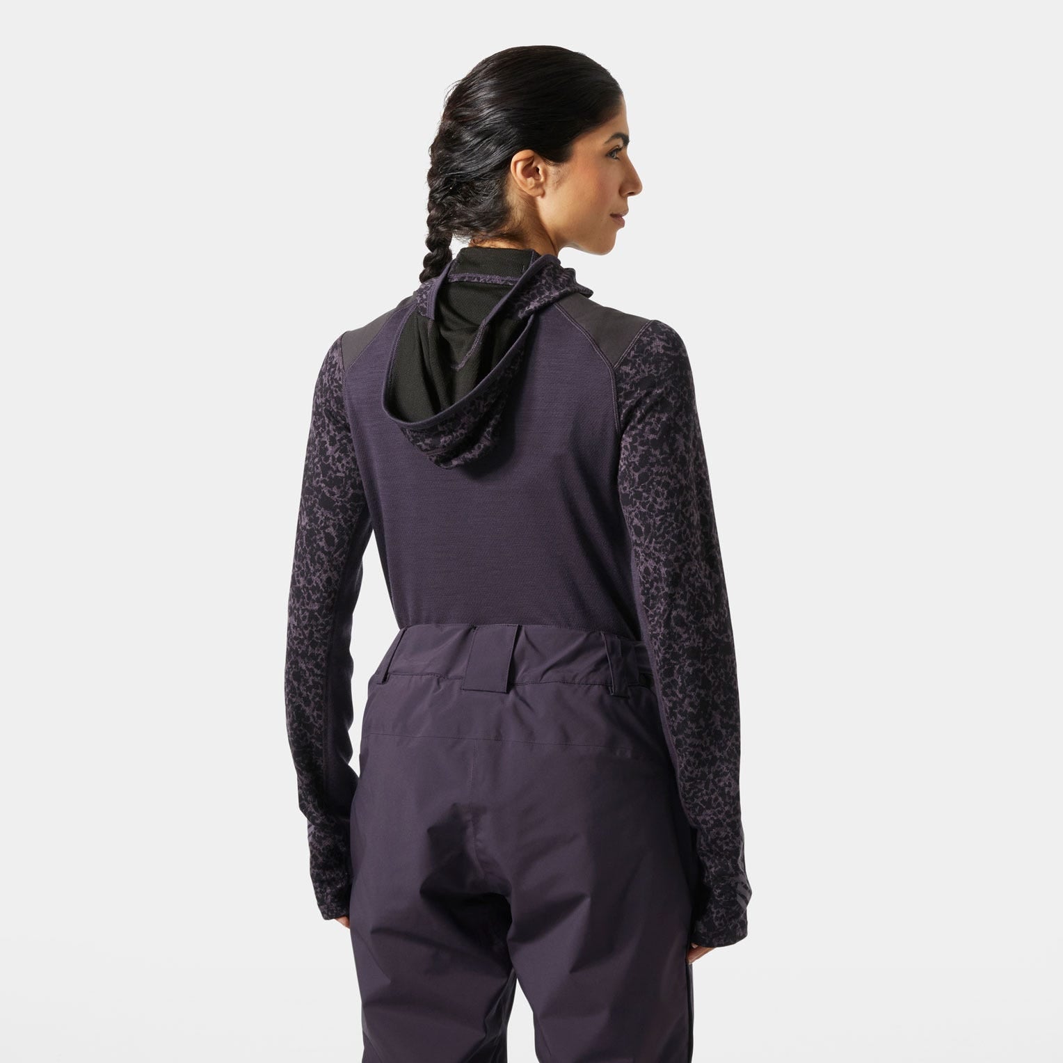 Women's LIFA® Merino Midweight Balaclava Hoodie - 660 BLACK GRAPE