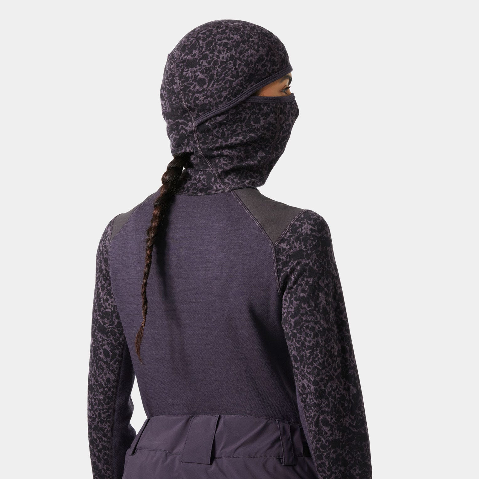 Women's LIFA® Merino Midweight Balaclava Hoodie - 660 BLACK GRAPE