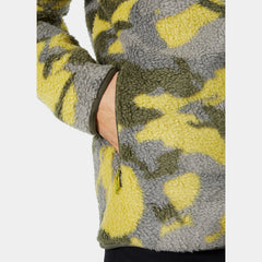 PANORAMA PRINTED PILE JACKET - 452 BRIGHT MOSS