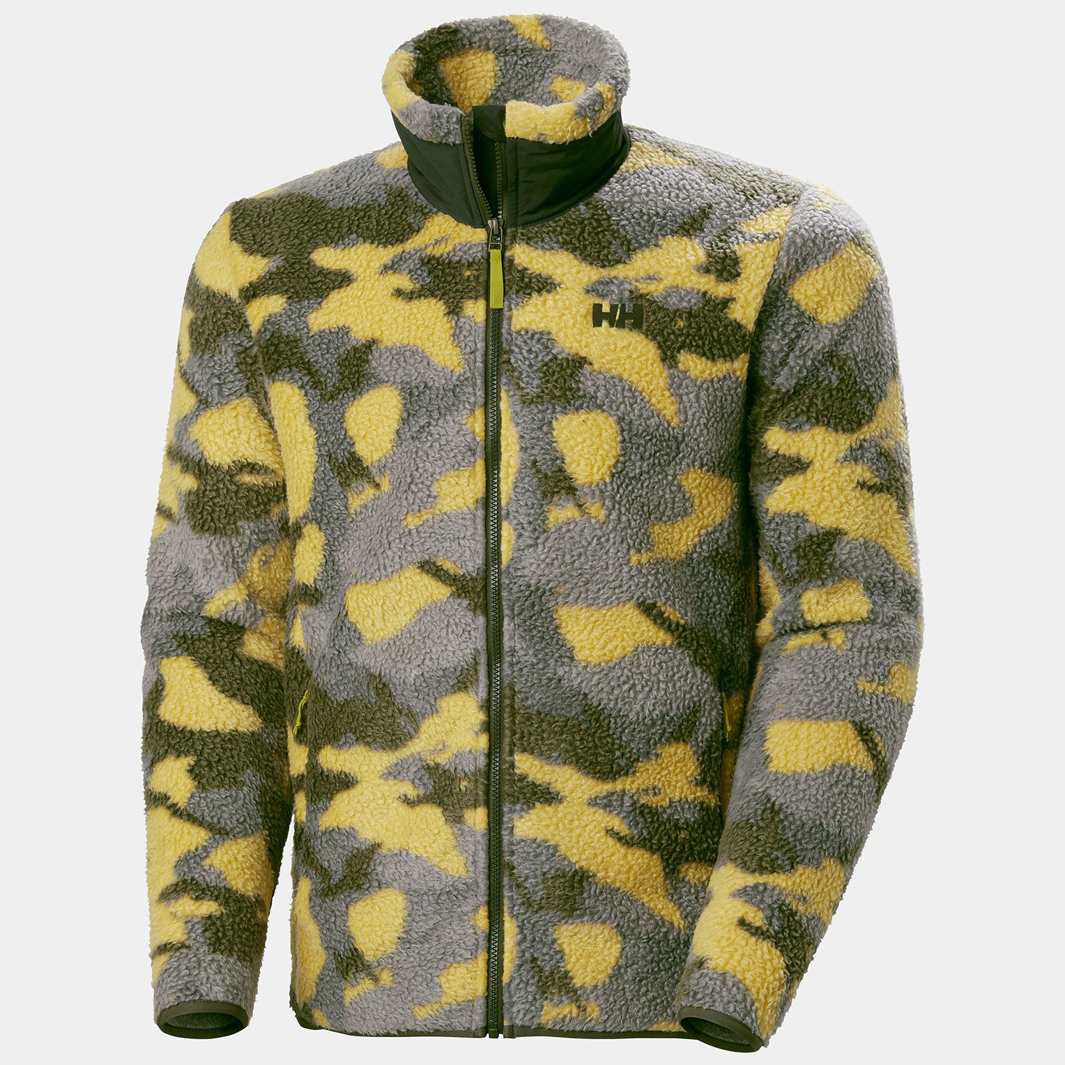 PANORAMA PRINTED PILE JACKET - 452 BRIGHT MOSS