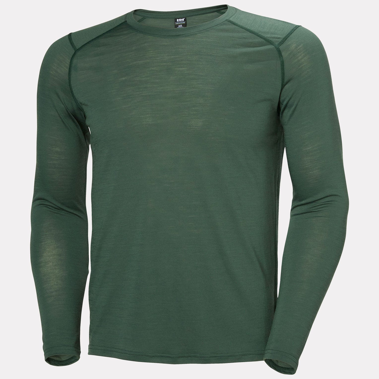 Men’s HH Durawool Crew Long Sleeve - 390 JUNGLE GREEN