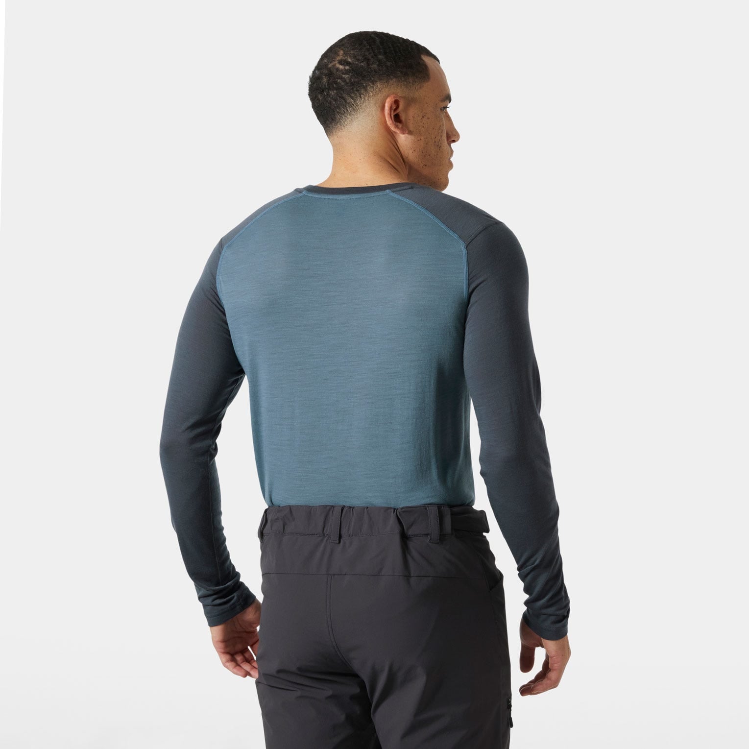 Men’s HH Durawool Crew Long Sleeve - 602 WASHED NAVY