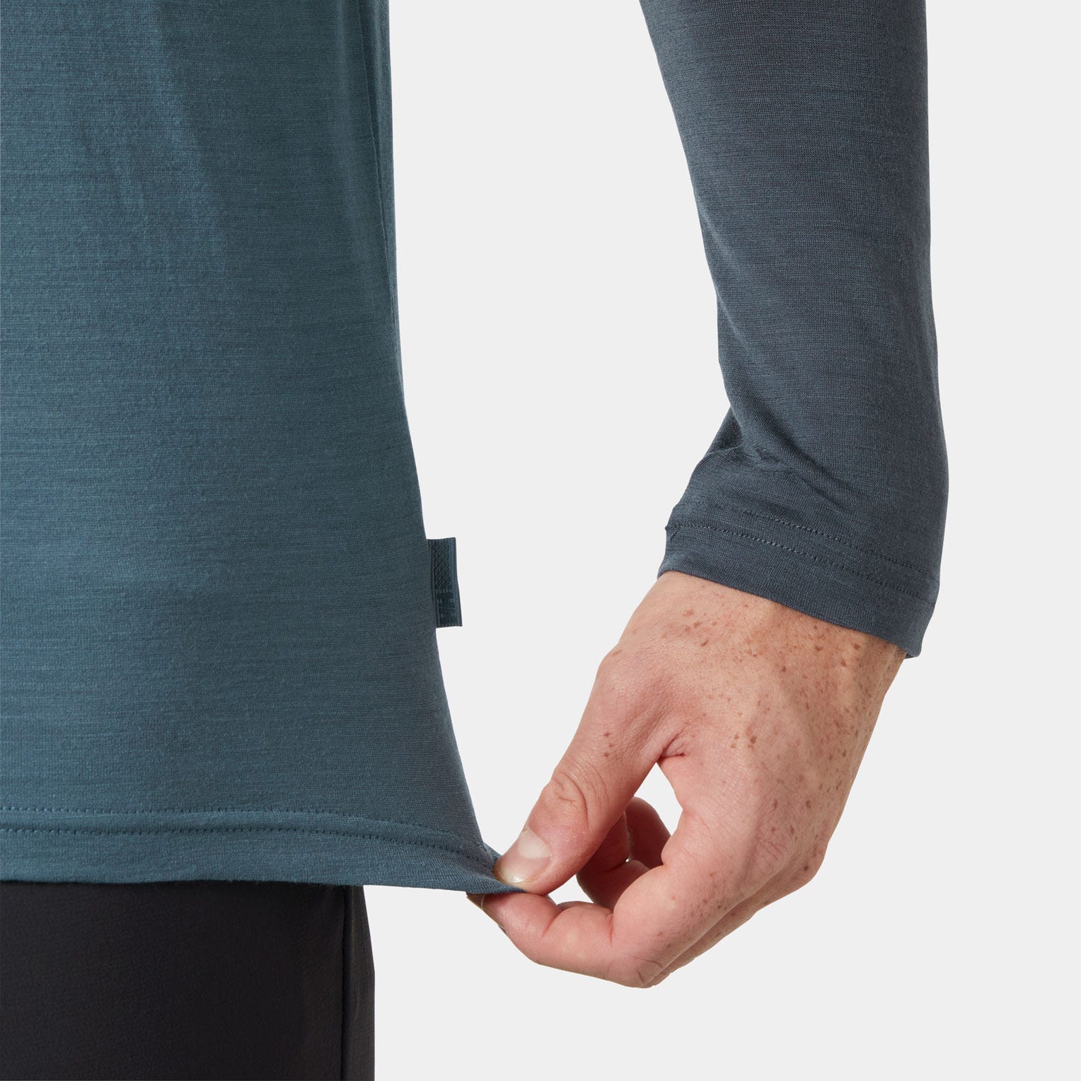 Men’s HH Durawool Crew Long Sleeve - 602 WASHED NAVY