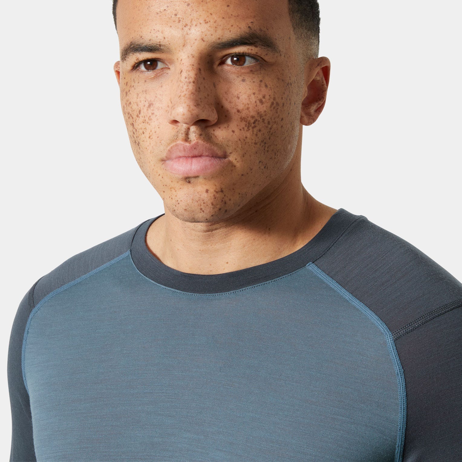 Men’s HH Durawool Crew Long Sleeve - 602 WASHED NAVY