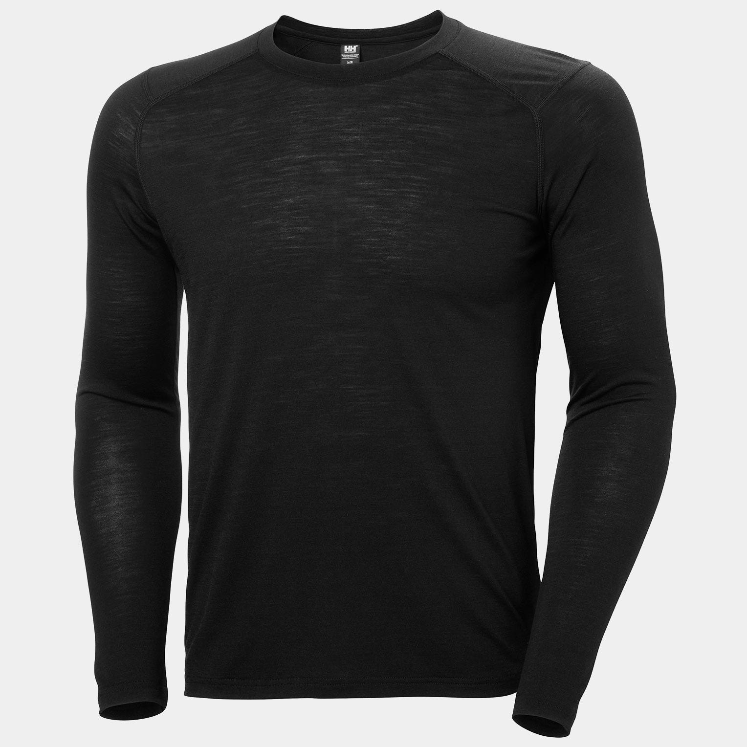 Men’s HH Durawool Crew Long Sleeve - 990 BLACK