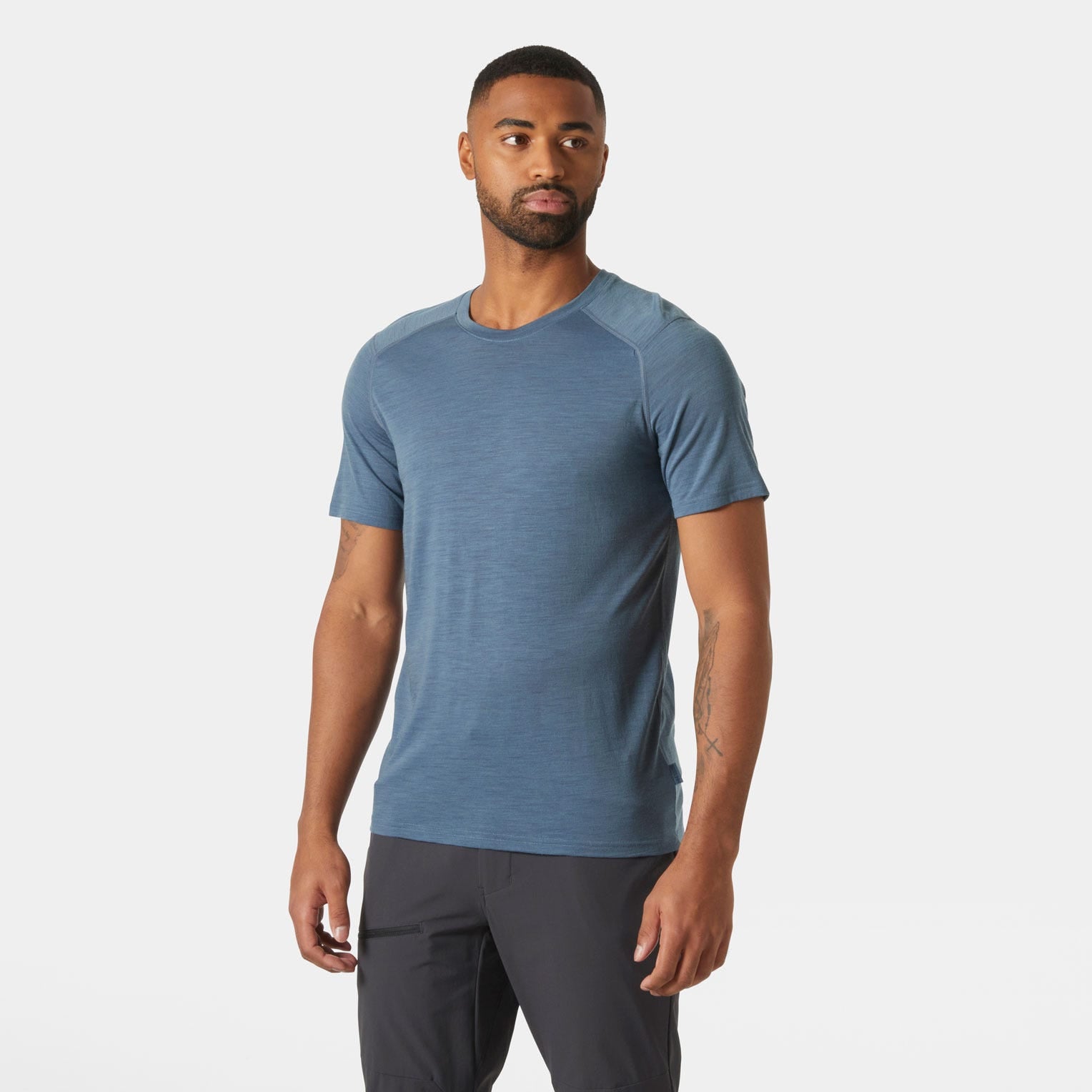 Men’s HH Durawool T-Shirt - 601 WASHED NAVY