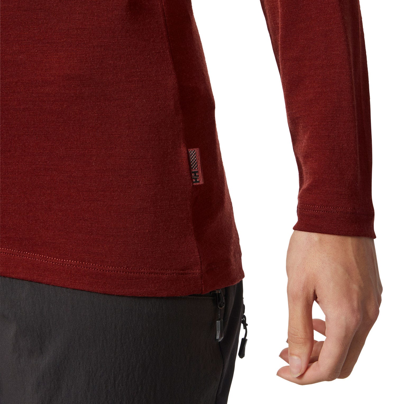 Women’s HH Durawool Crew Long Sleeve - 180 MARS RED