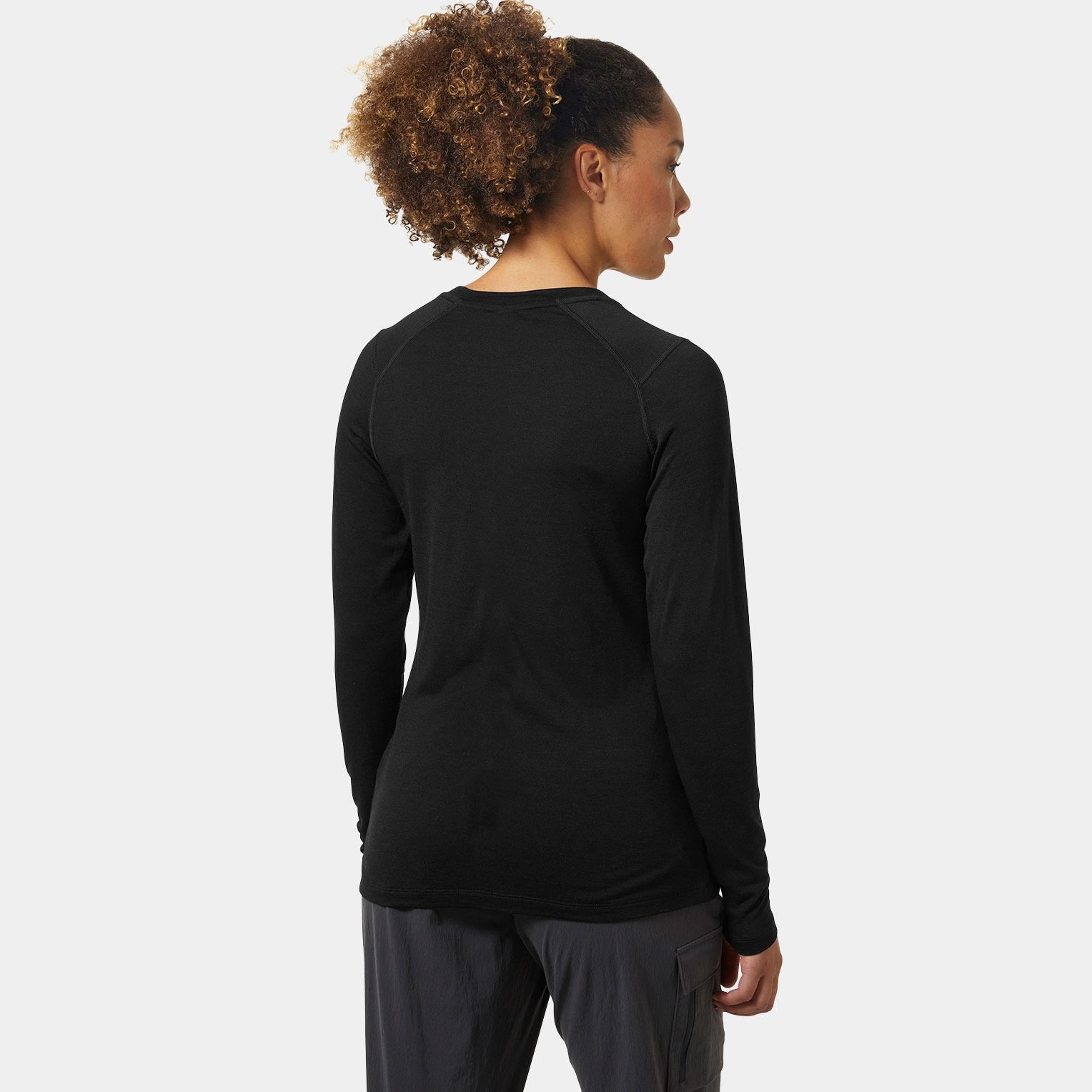Women’s HH Durawool Crew Long Sleeve - 990 BLACK
