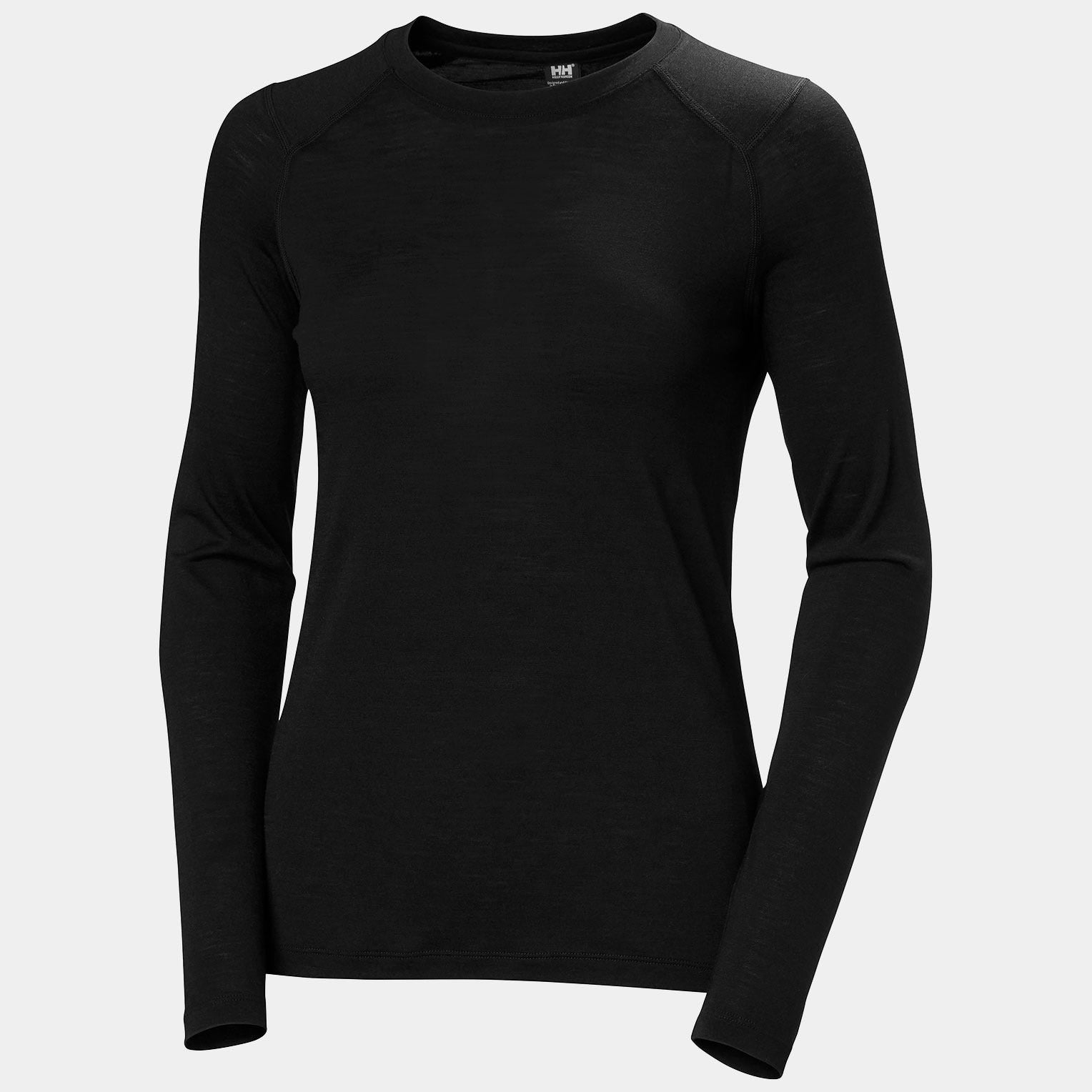 Women’s HH Durawool Crew Long Sleeve - 990 BLACK