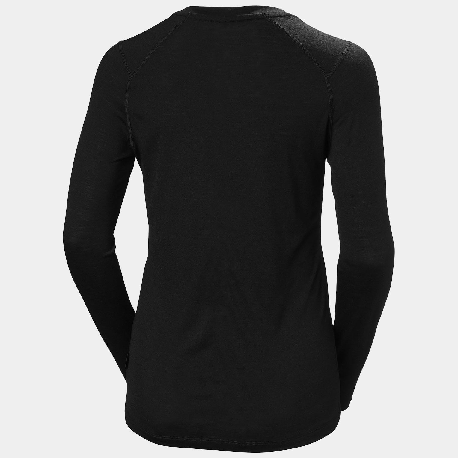 Women’s HH Durawool Crew Long Sleeve - 990 BLACK