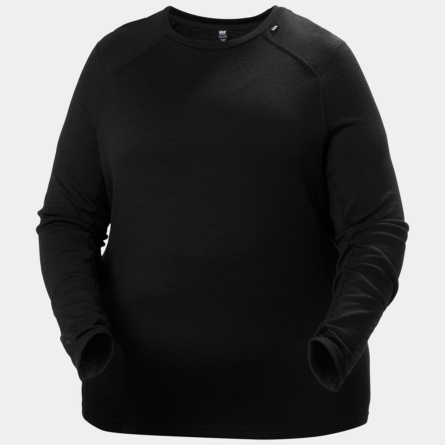 Women's LIFA® Merino Midweight Crew Plus Shirt - 990 BLACK