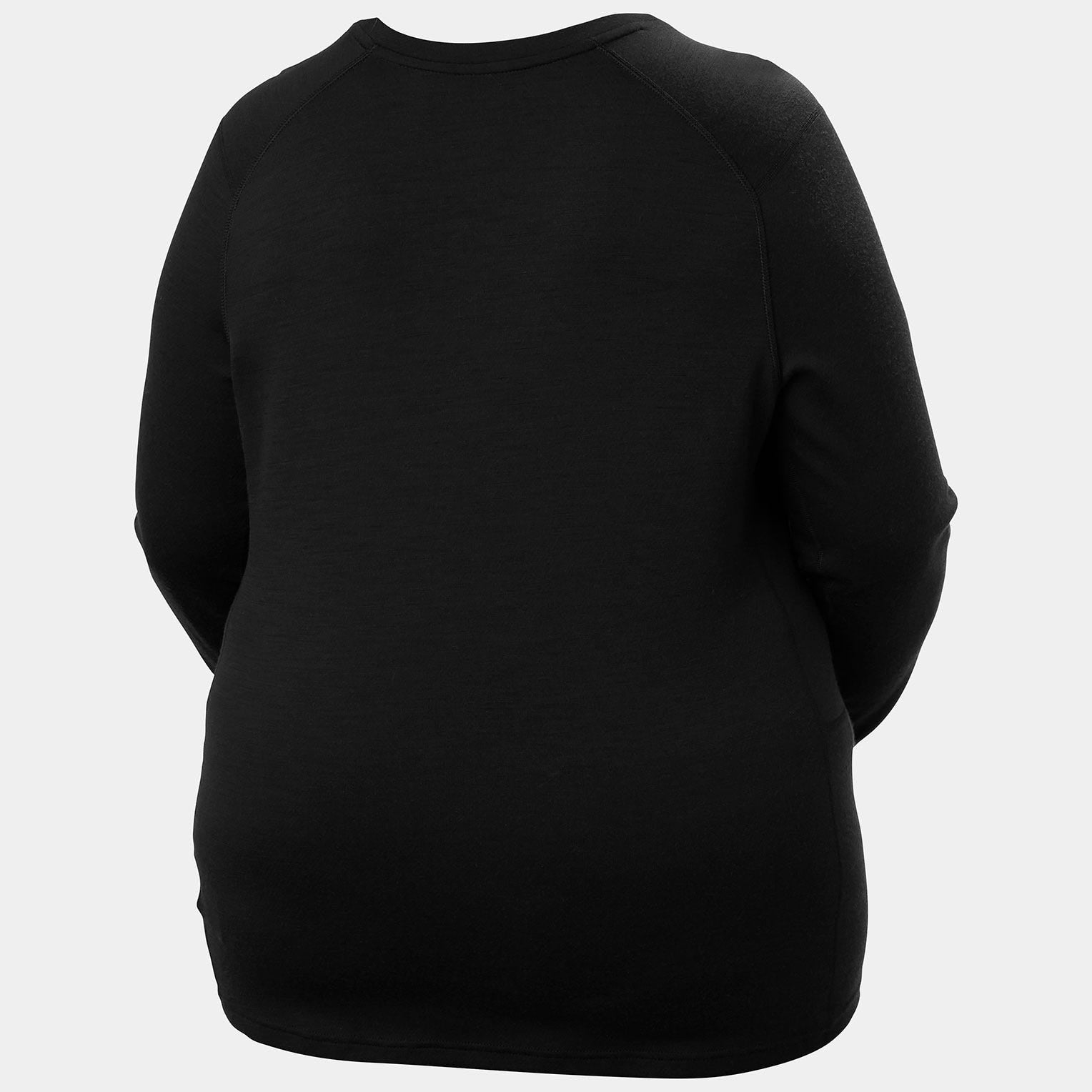 Women's LIFA® Merino Midweight Crew Plus Shirt - 990 BLACK