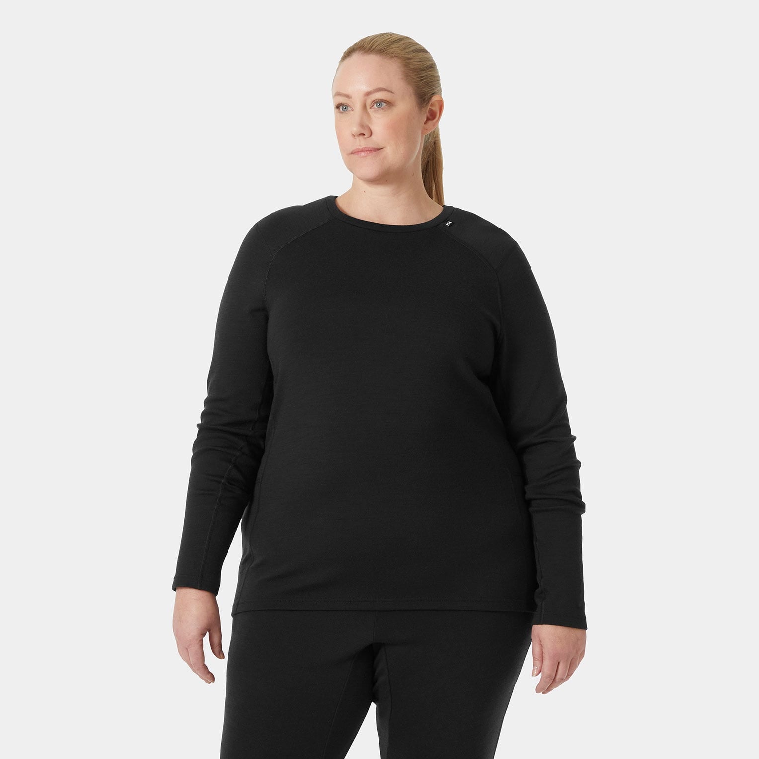 Women's LIFA® Merino Midweight Crew Plus Shirt - 990 BLACK