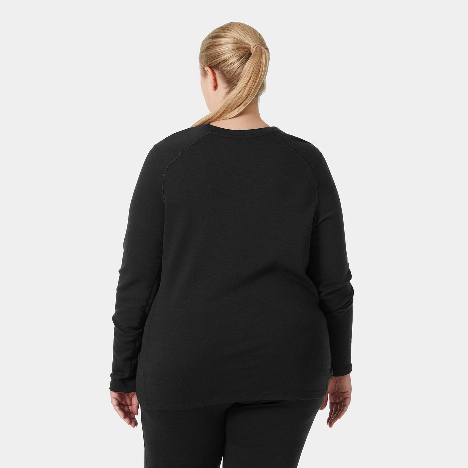 Women's LIFA® Merino Midweight Crew Plus Shirt - 990 BLACK
