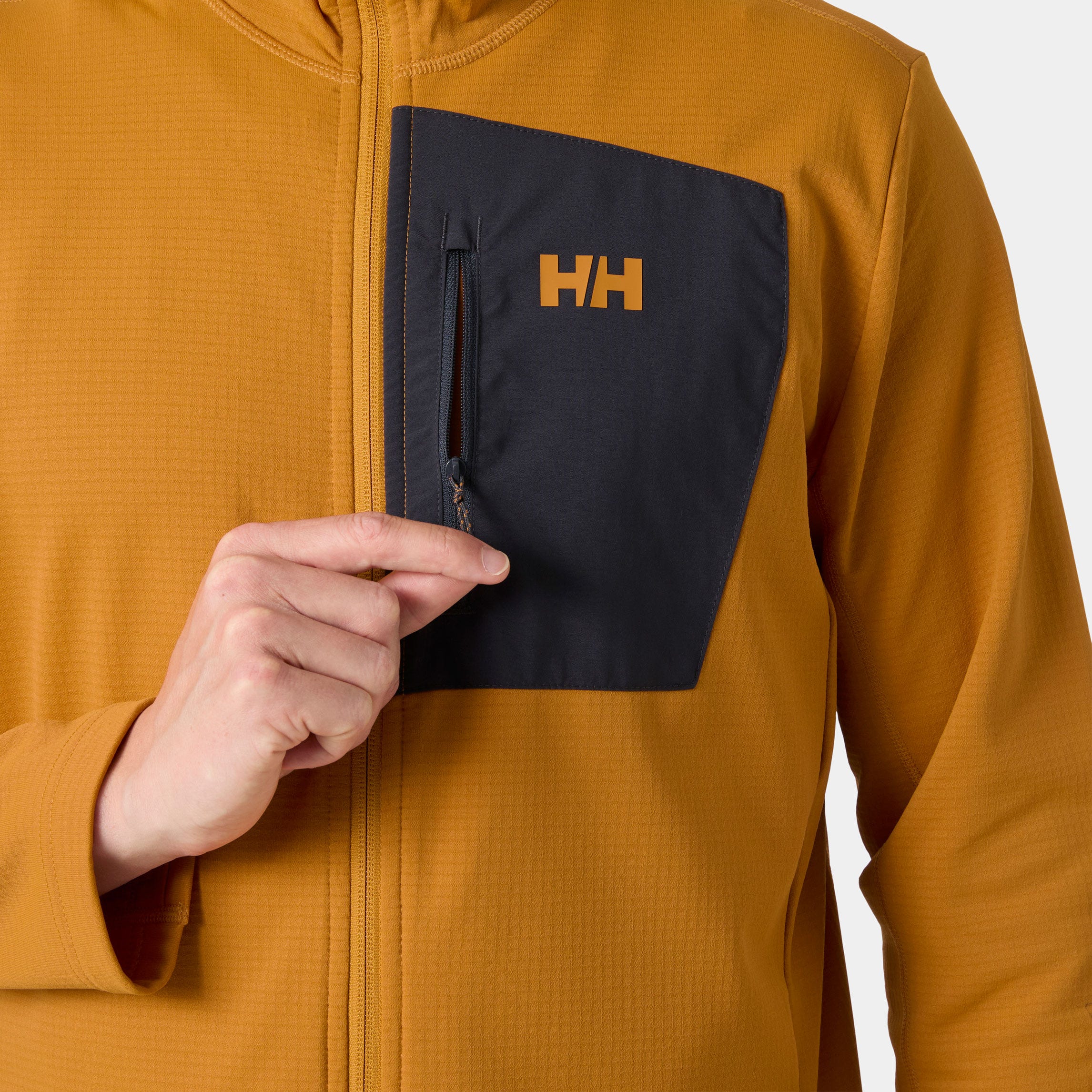 Men's Versalite Hooded Fleece Jacket - 399 MUSTARD