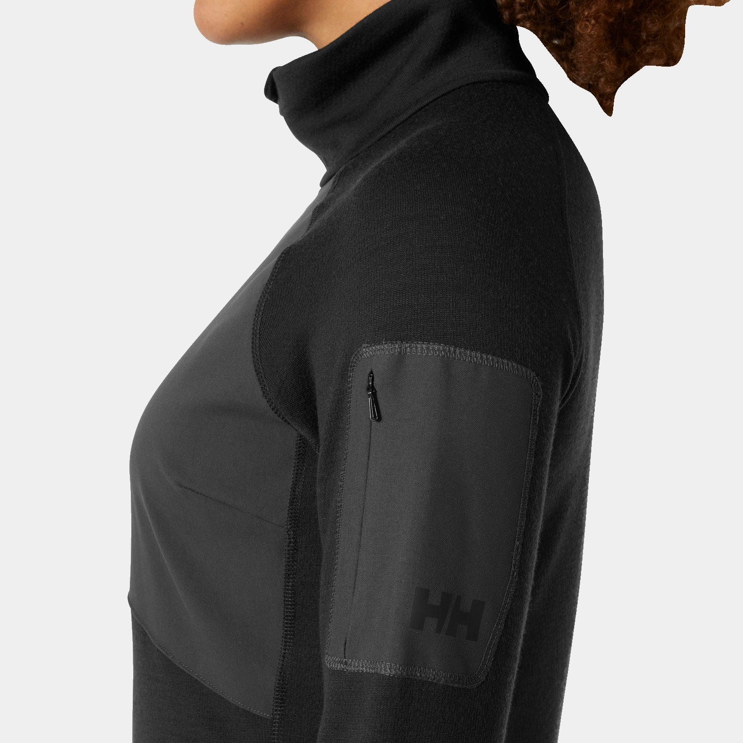 Women’s LIFA® Merino Wool  Midlayer Half Zip - 990 BLACK