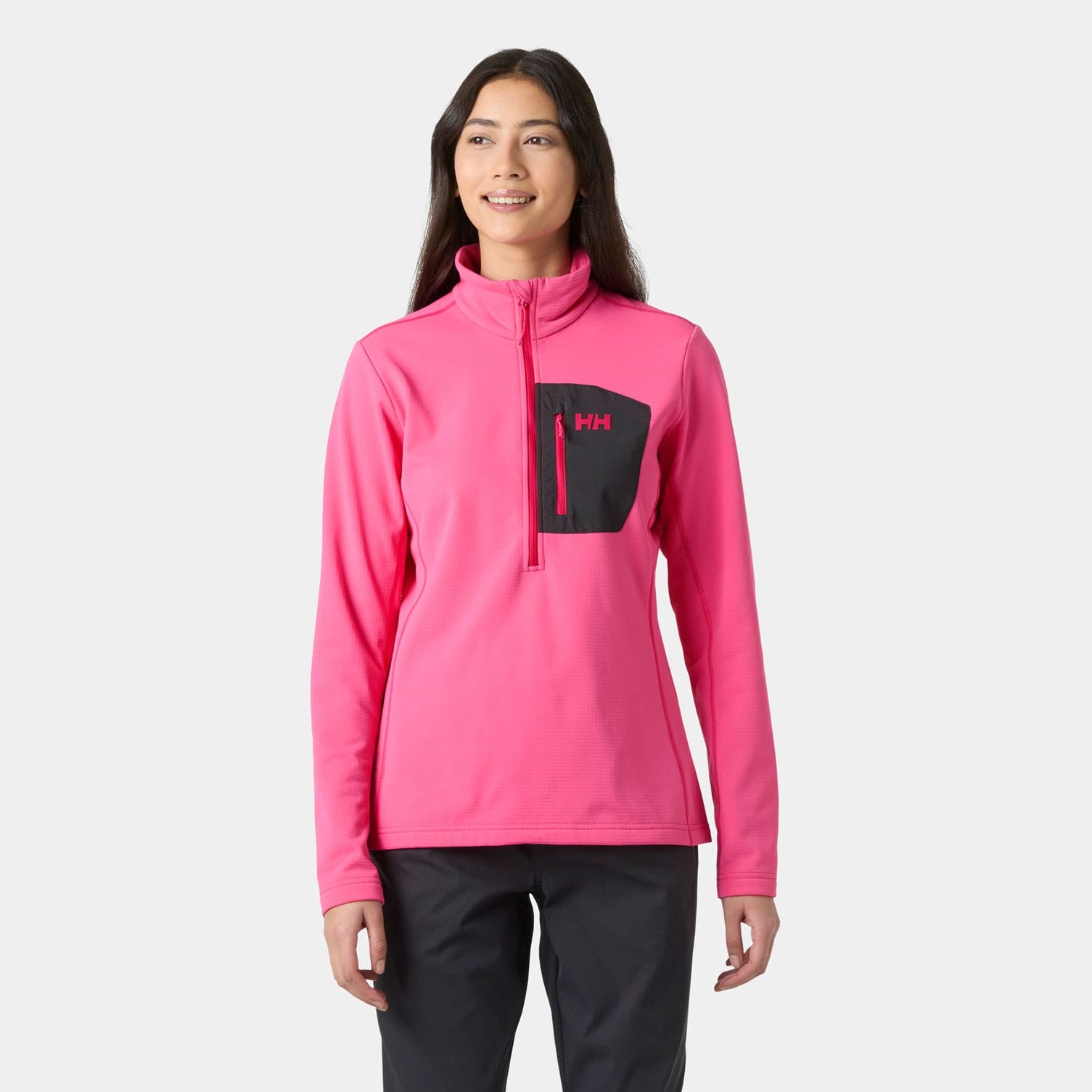 Women's Versalite Half Zip Fleece - 074 HOT PINK