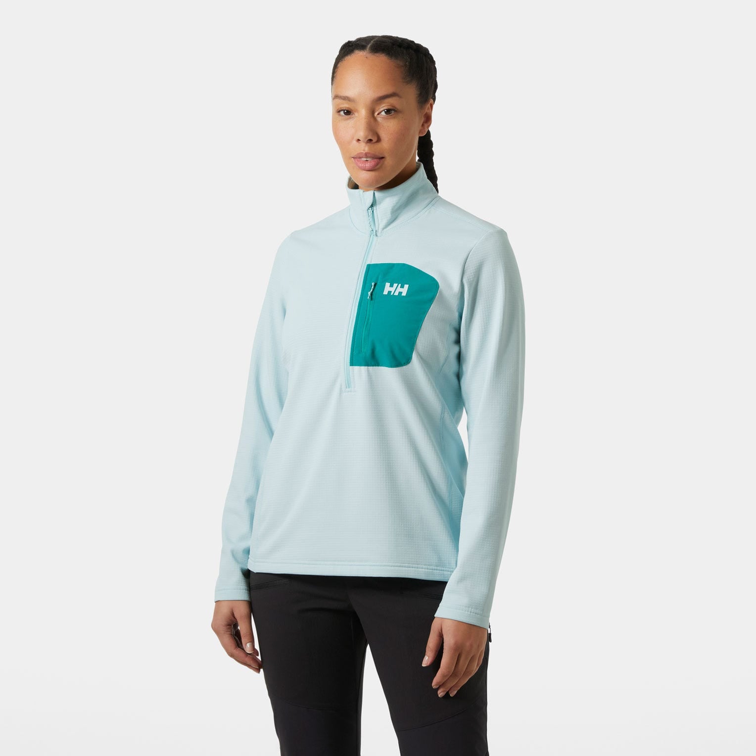 Women's Versalite Half Zip Fleece - 537 BARELY BLUE