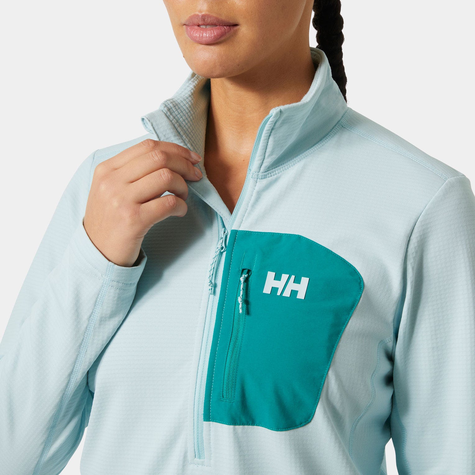 Women's Versalite Half Zip Fleece - 537 BARELY BLUE
