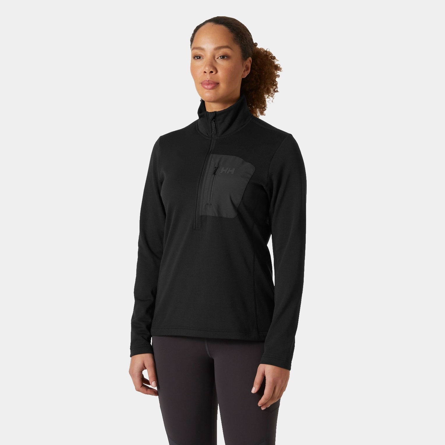 Women's Versalite Half Zip Fleece - 990 BLACK