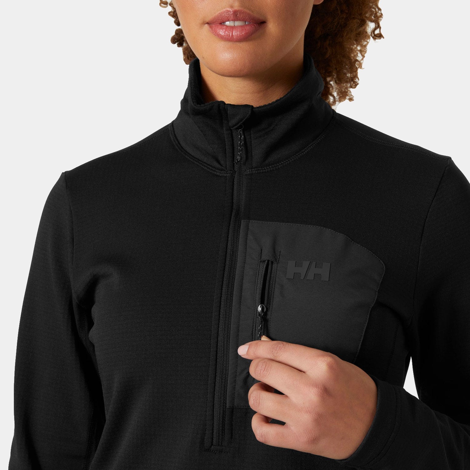 Women's Versalite Half Zip Fleece - 990 BLACK