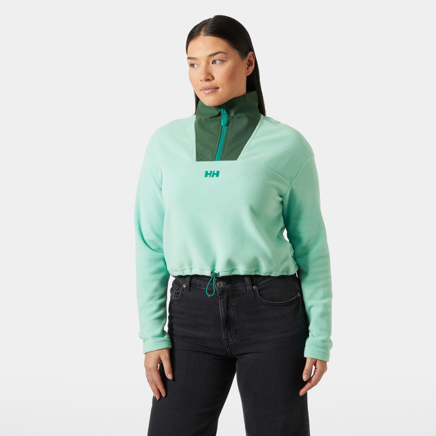 Women's Daybreaker Cropped Fleece - 416 LAGOON