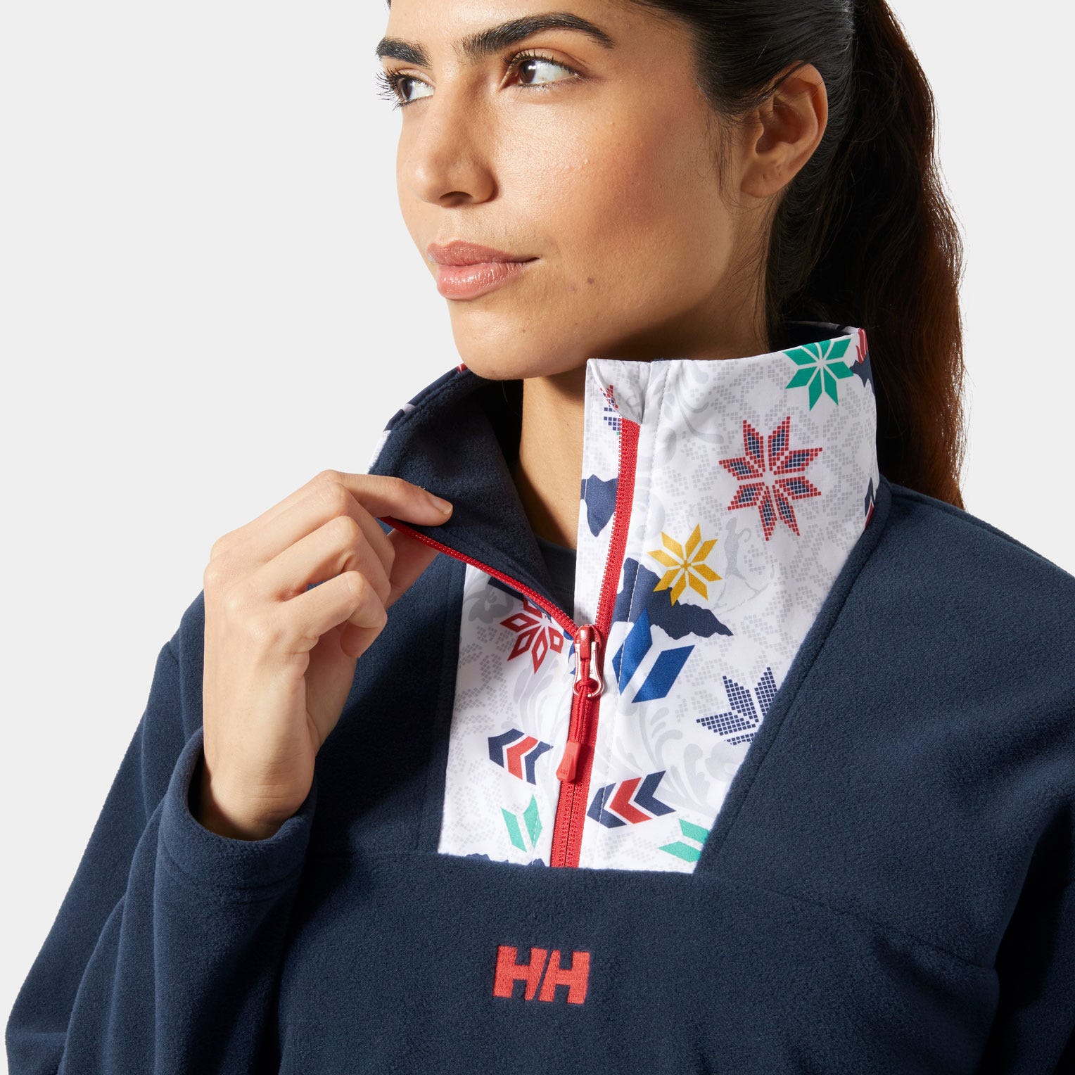 Women's Daybreaker Cropped Fleece - 597 NAVY