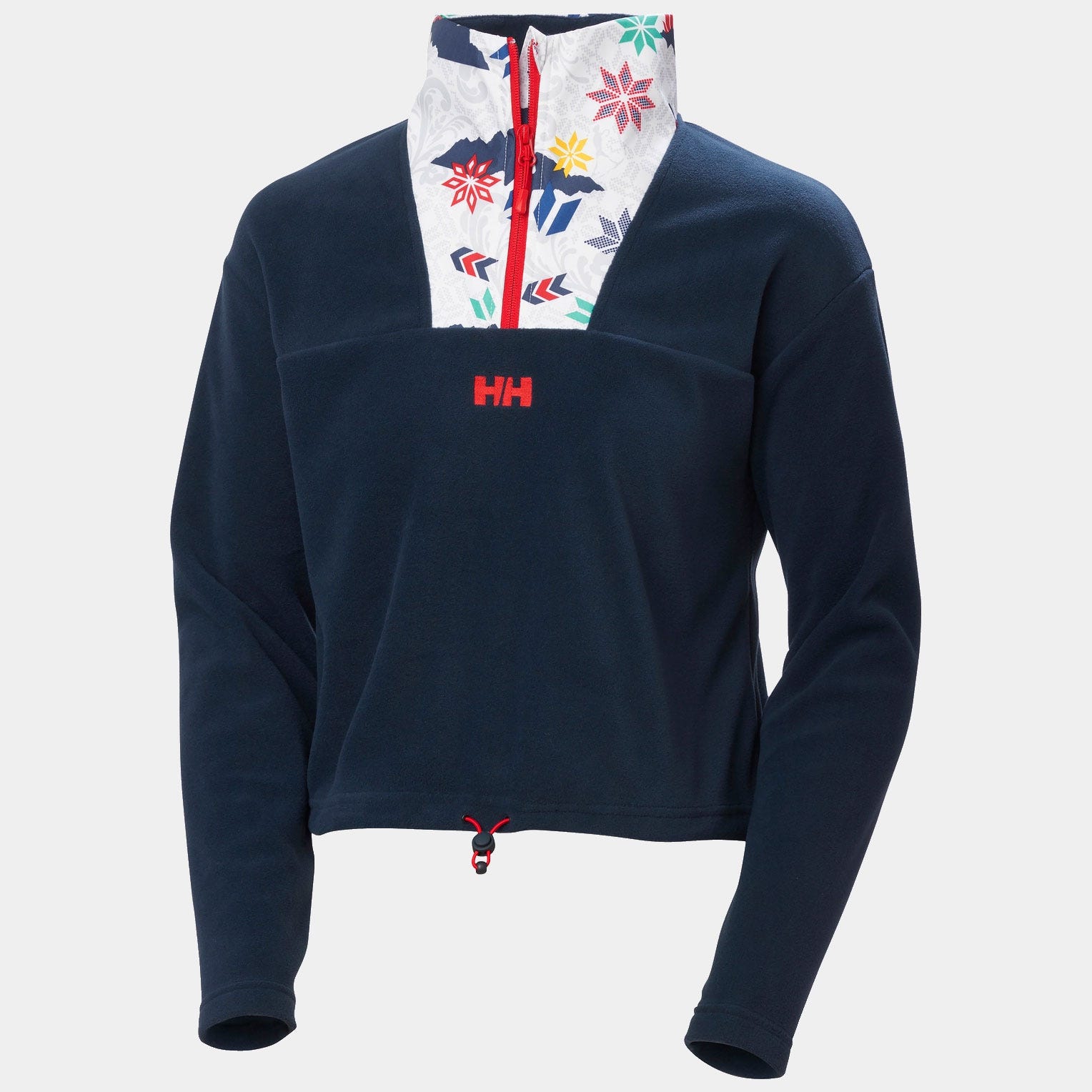 Women's Daybreaker Cropped Fleece - 597 NAVY