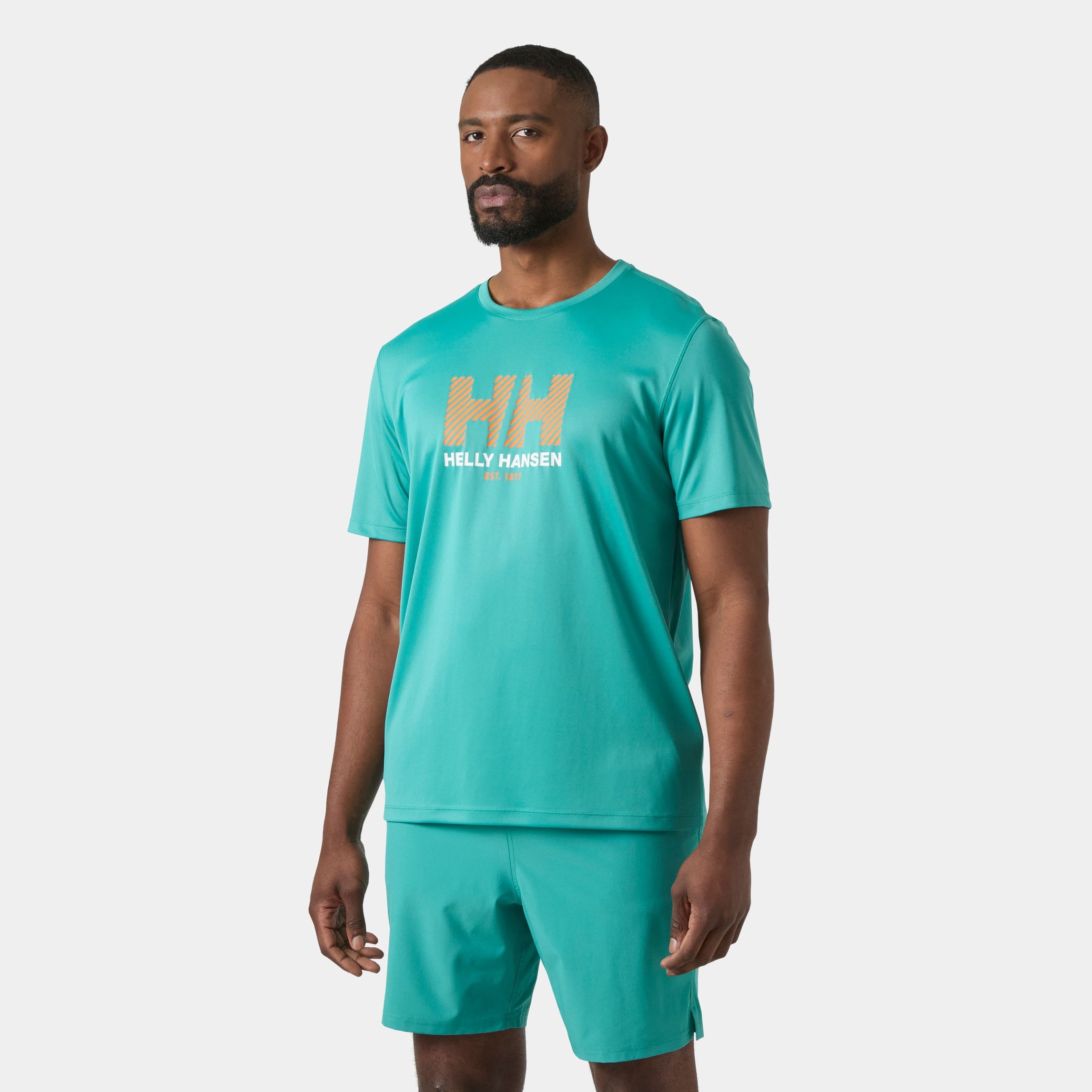 Men's HH Tech Graphic T-Shirt 2.0 - 472 DARK MINT