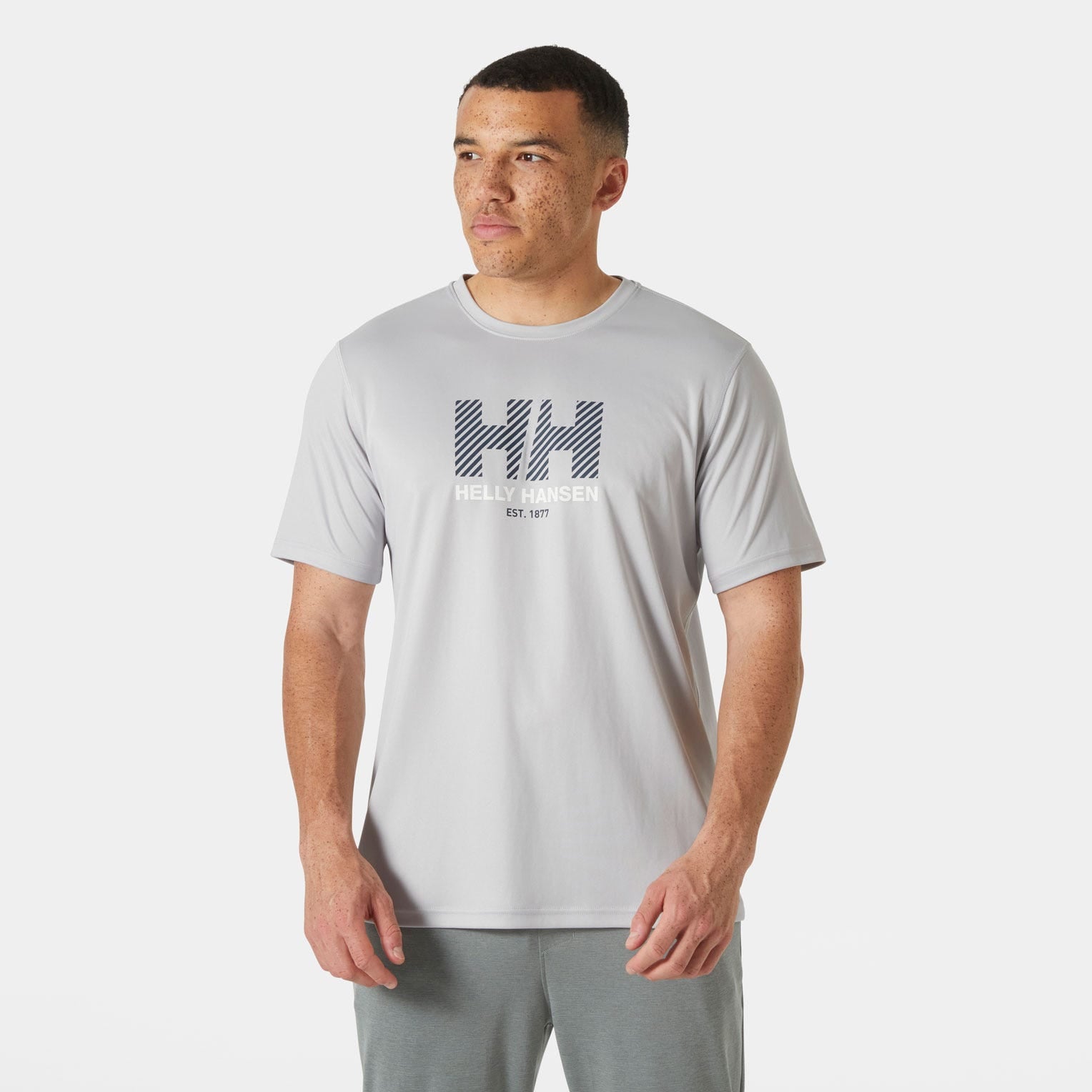 Men's HH Tech Graphic T-Shirt 2.0 - 853 GREY FOG