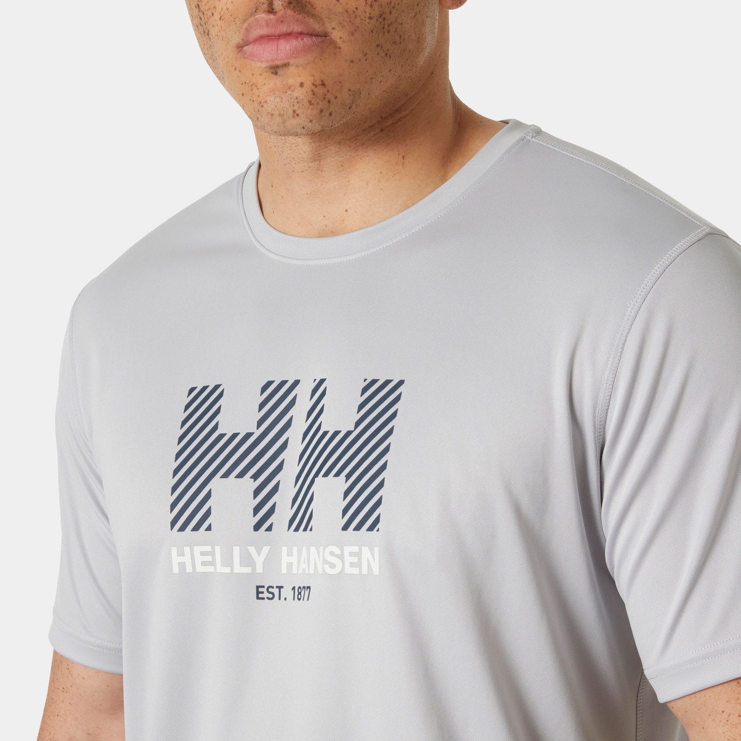 Men's HH Tech Graphic T-Shirt 2.0 - 853 GREY FOG