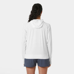 Women's Shine Solen Half-Zip Sun Hoodie - 001 WHITE
