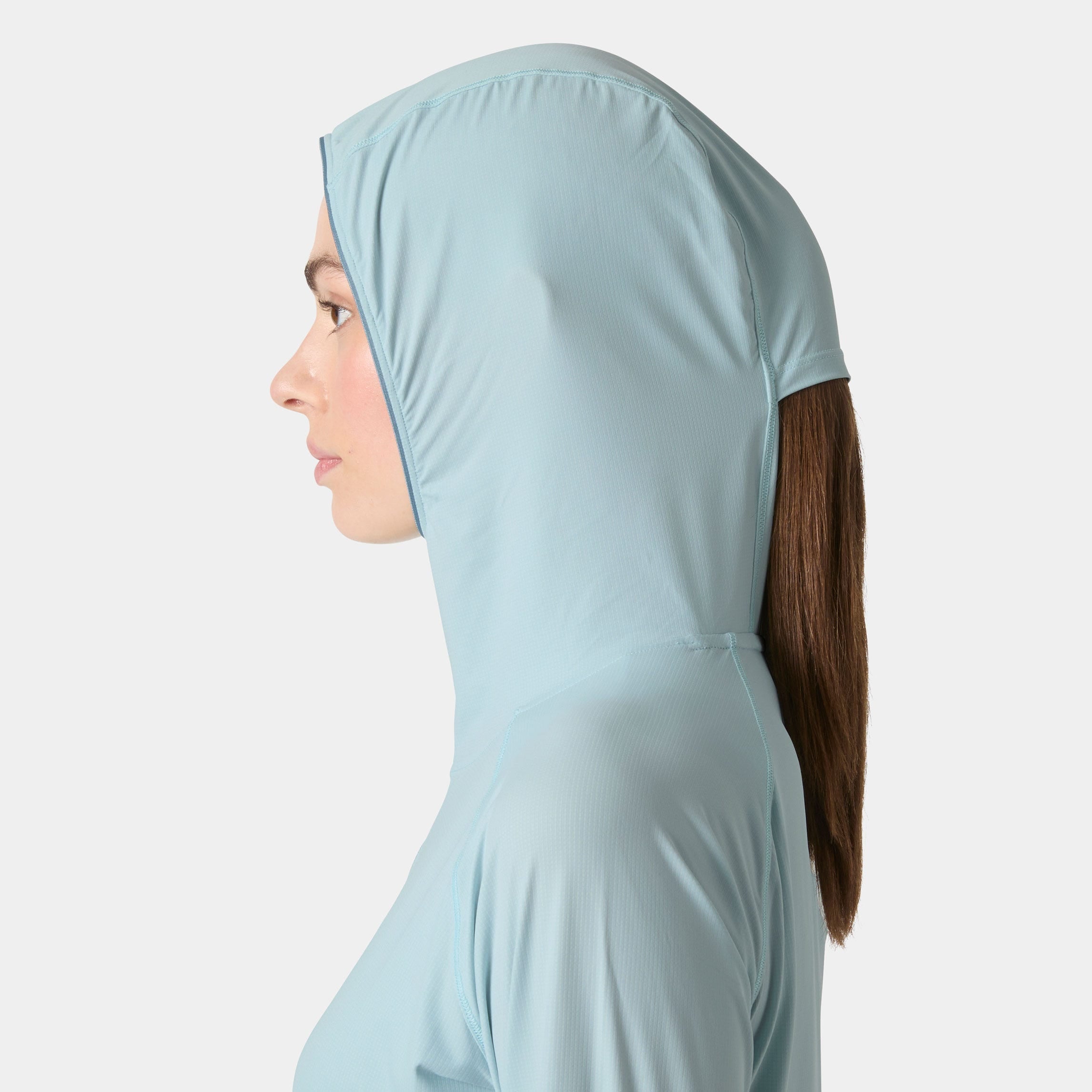 Women's Shine Solen Half-Zip Sun Hoodie - 537 BARELY BLUE