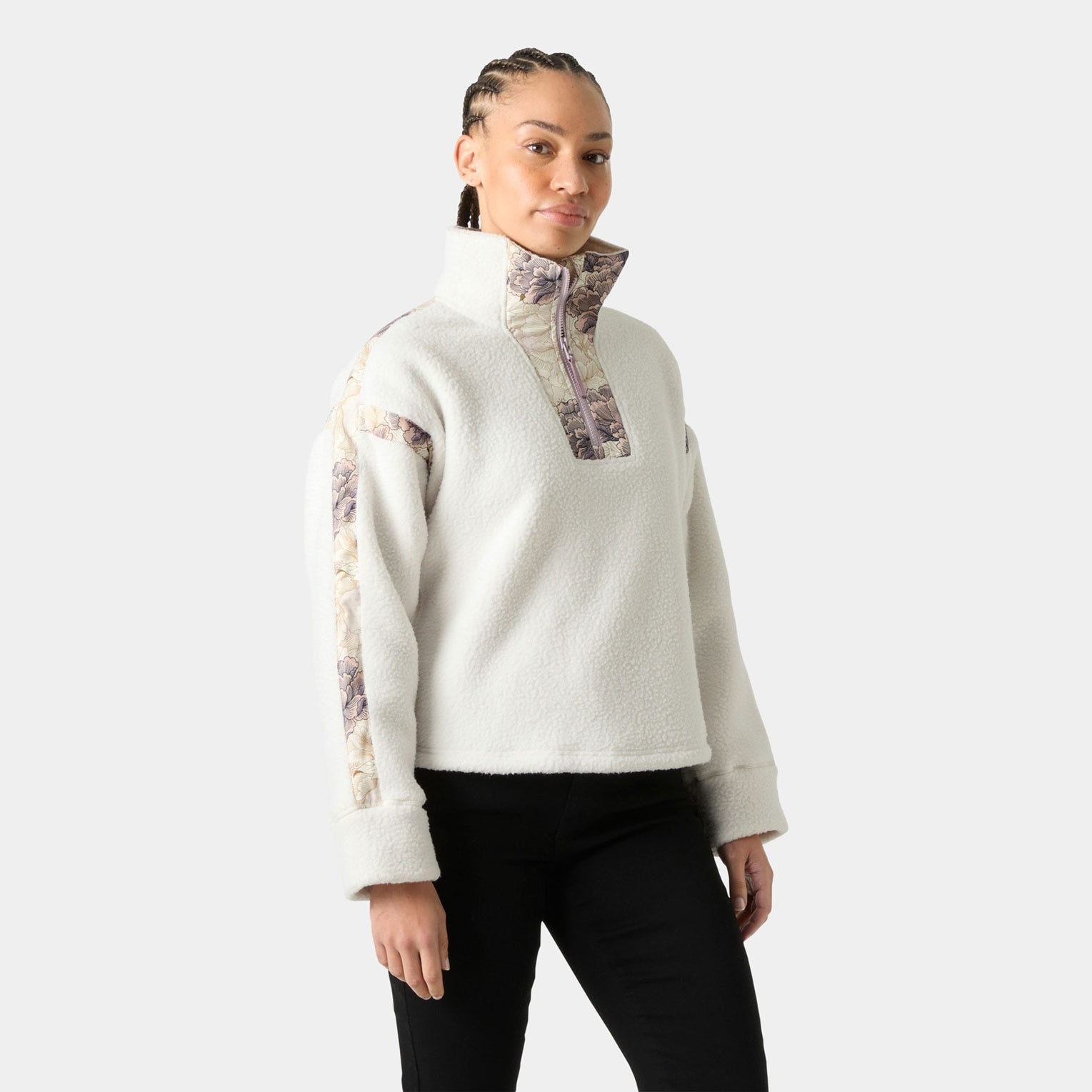 Women's Imperial Pile Zip Pullover - 046 SNOW