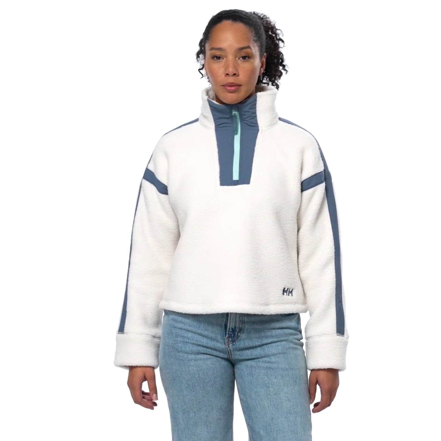 Women's Imperial Pile Zip Pullover - 047 SNOW