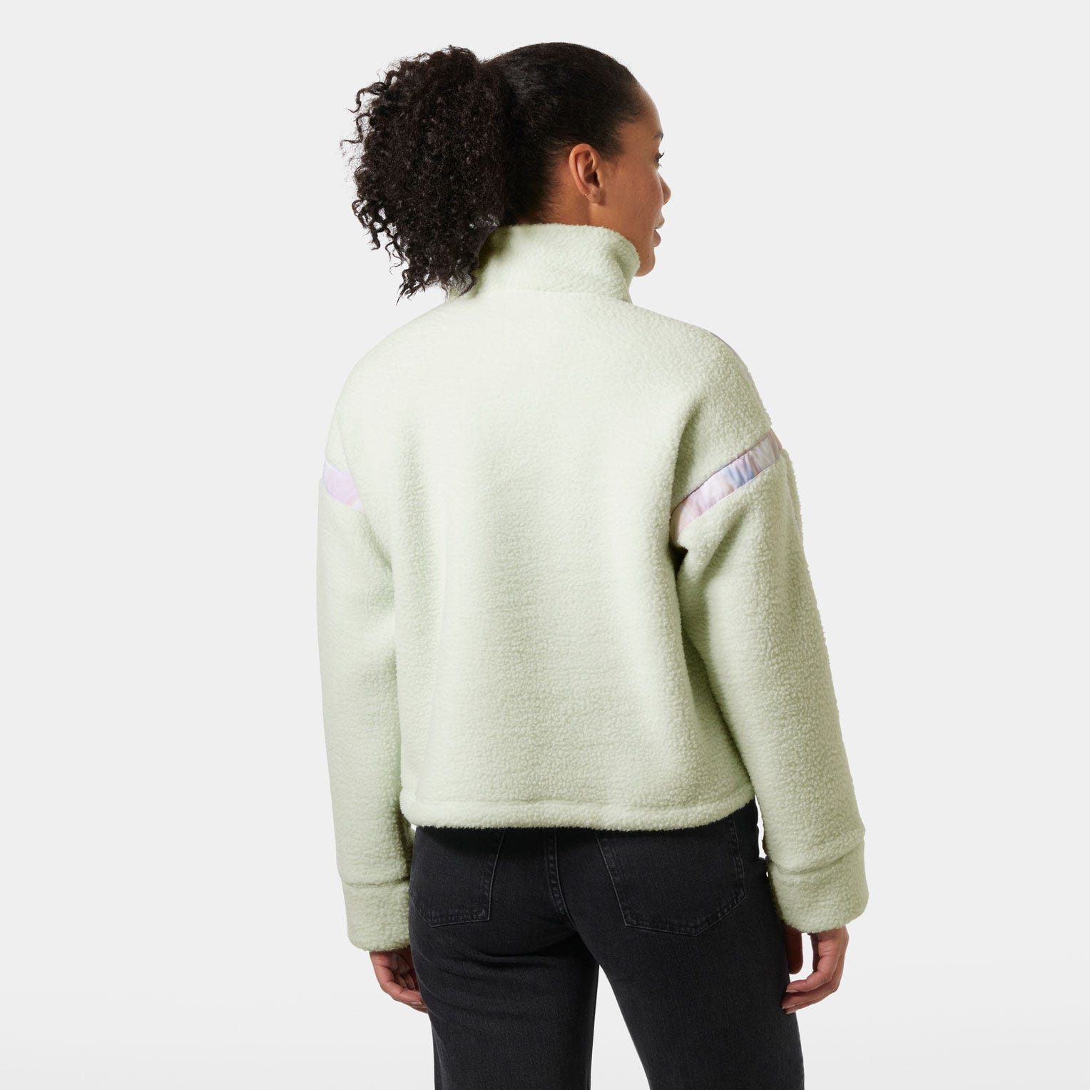 Women's Imperial Pile Zip Pullover - 403 SEAFOAM REFLECTION AOP