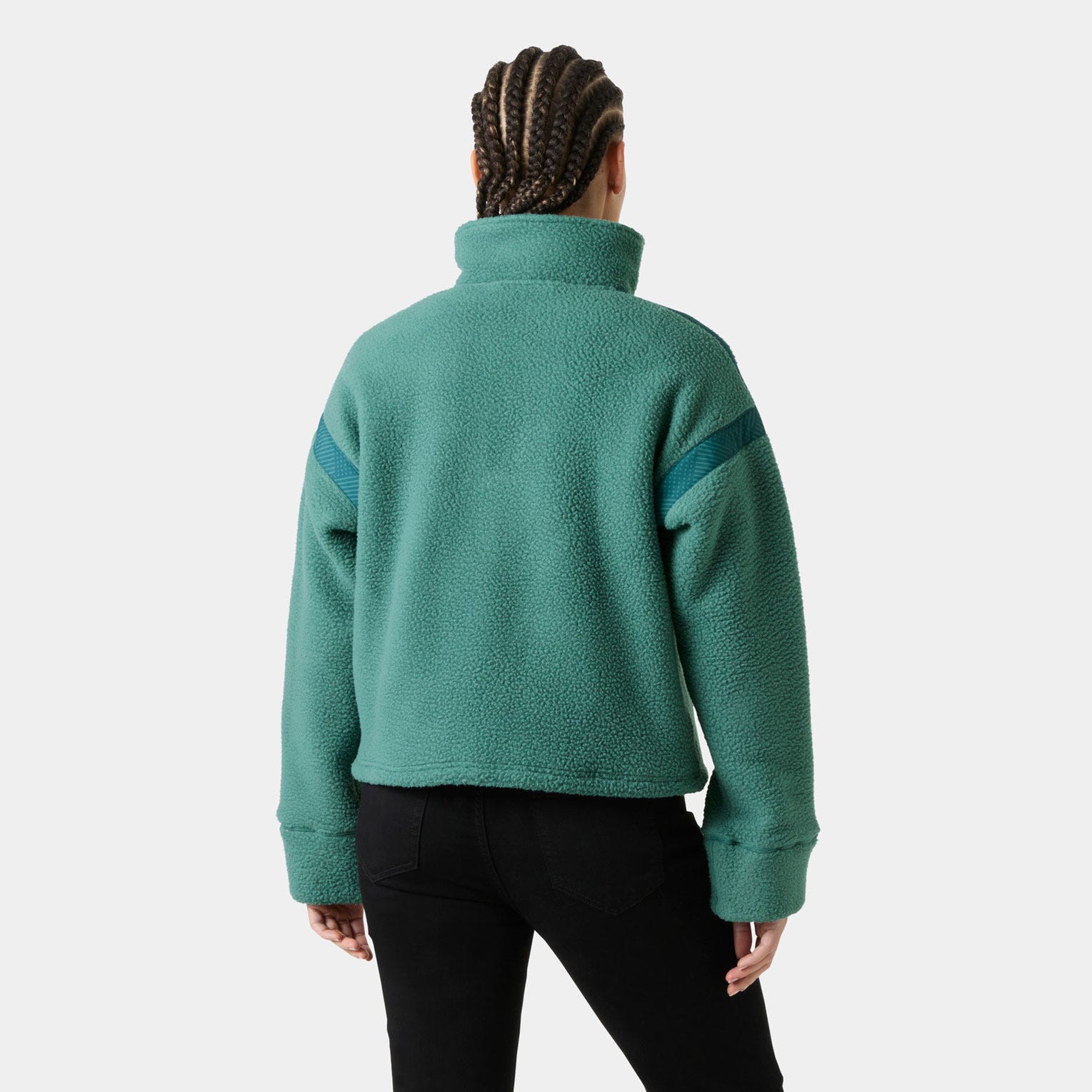 Women's Imperial Pile Zip Pullover - 494 OPAL GREEN