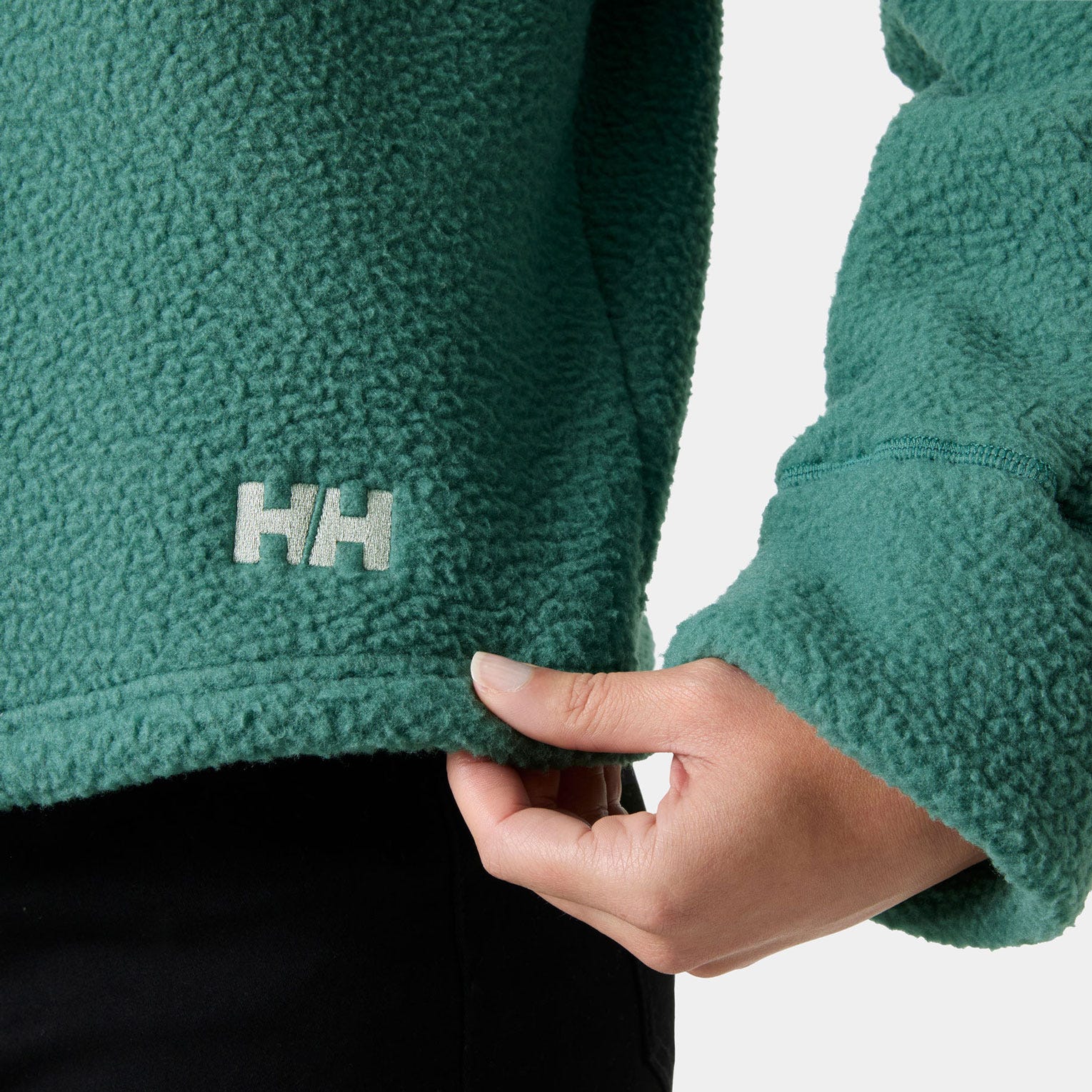 Women's Imperial Pile Zip Pullover - 494 OPAL GREEN